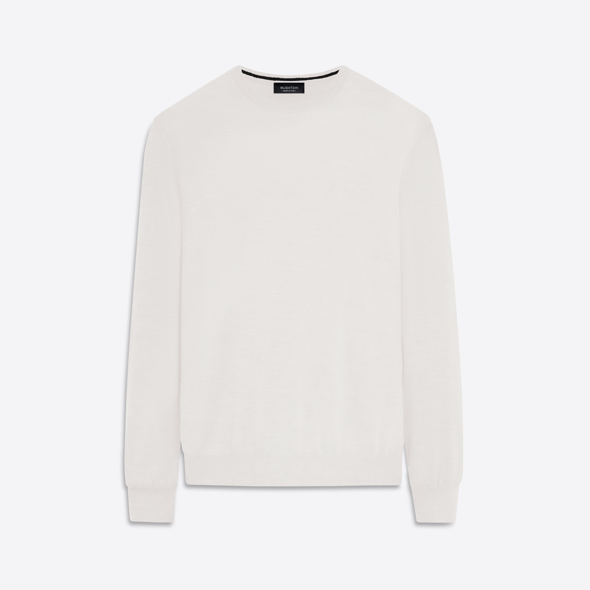 Super Merino Crew Neck Solid Sweater