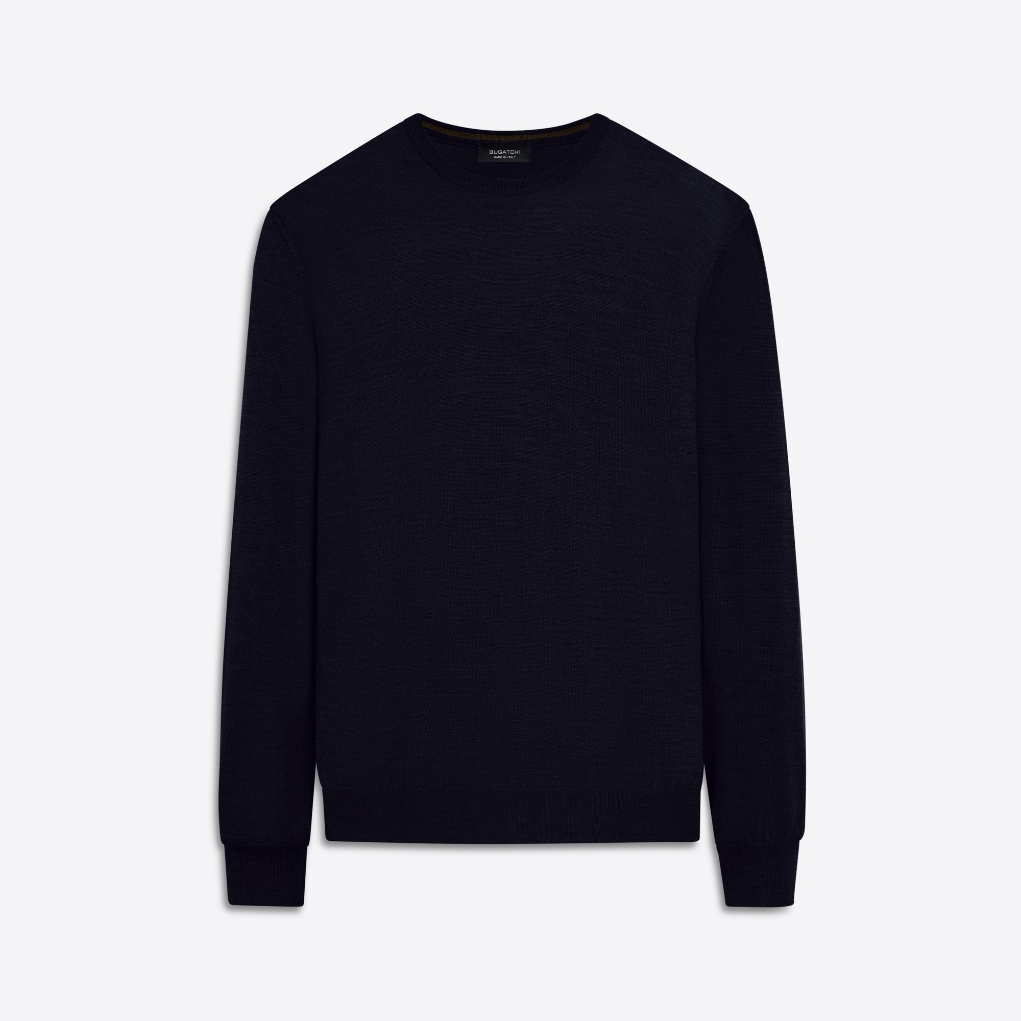 Super Merino Crew Neck Solid Sweater