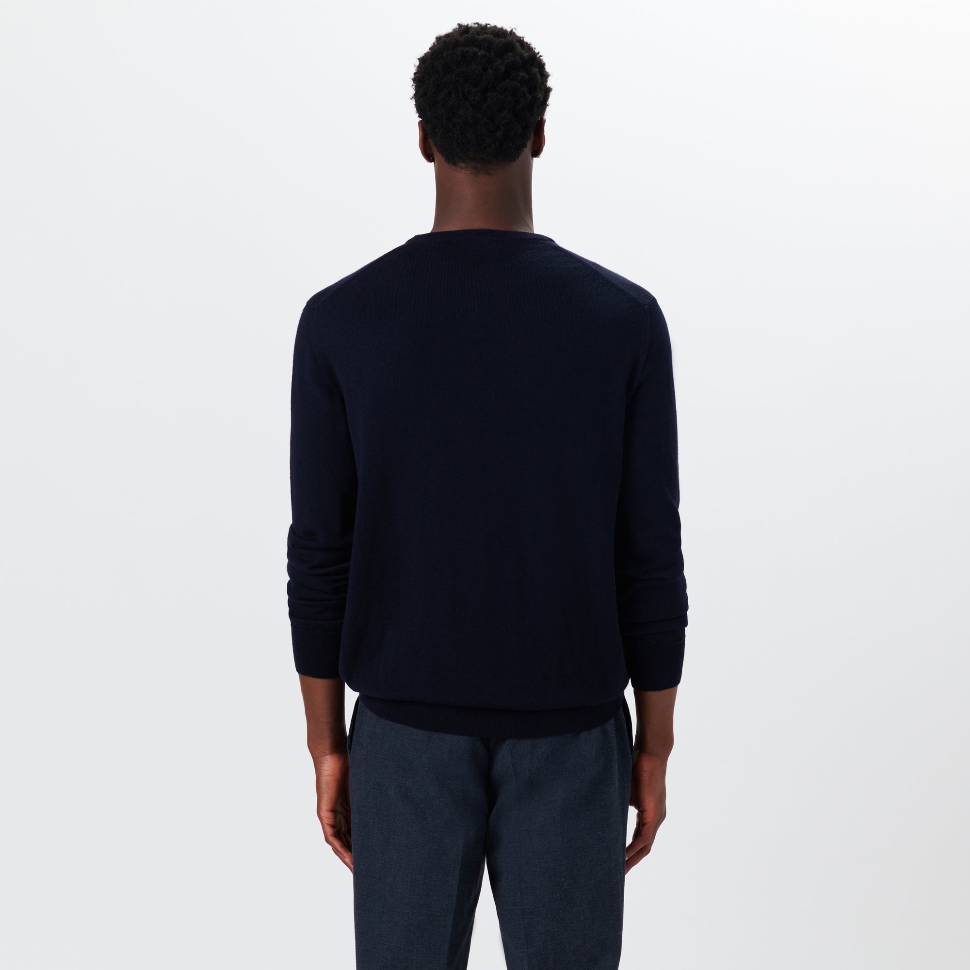 Super Merino Crew Neck Solid Sweater