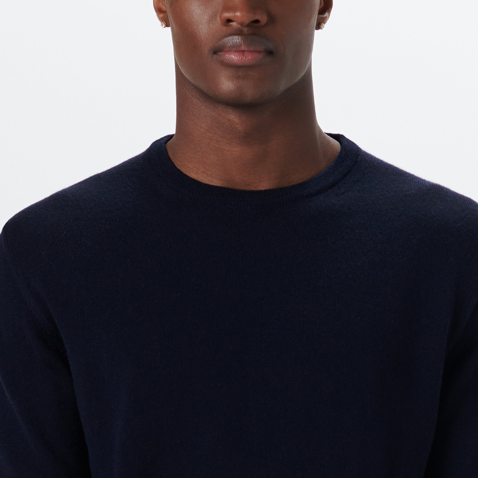 Super Merino Crew Neck Solid Sweater