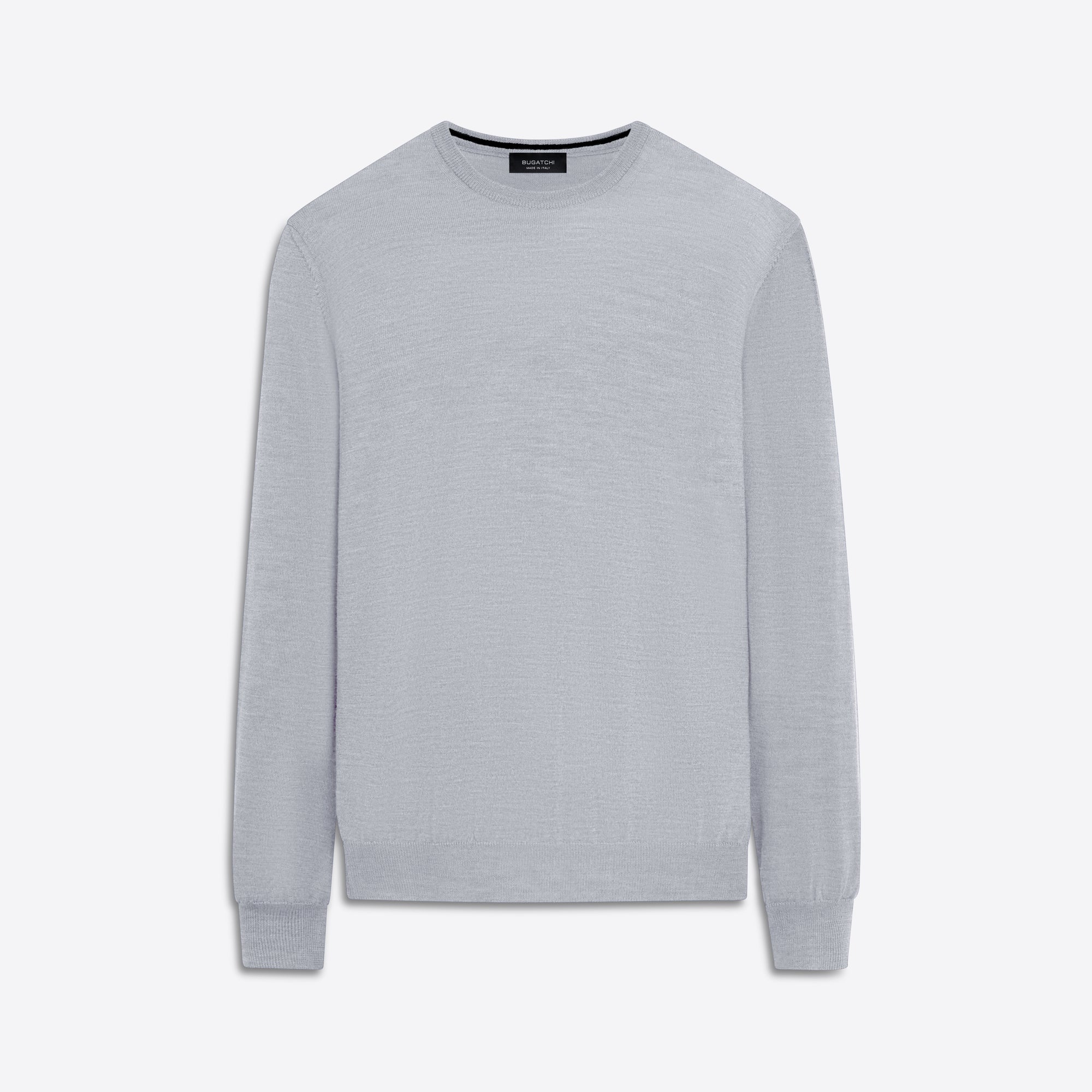 Super Merino Crew Neck Solid Sweater
