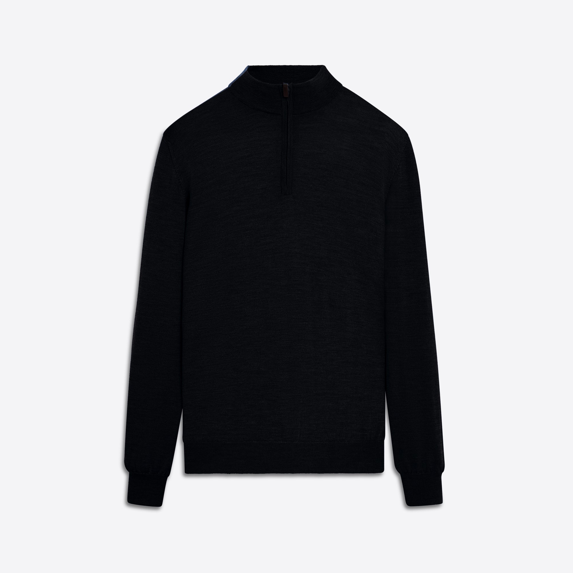 Super Merino Solid Quarter Zip Sweater
