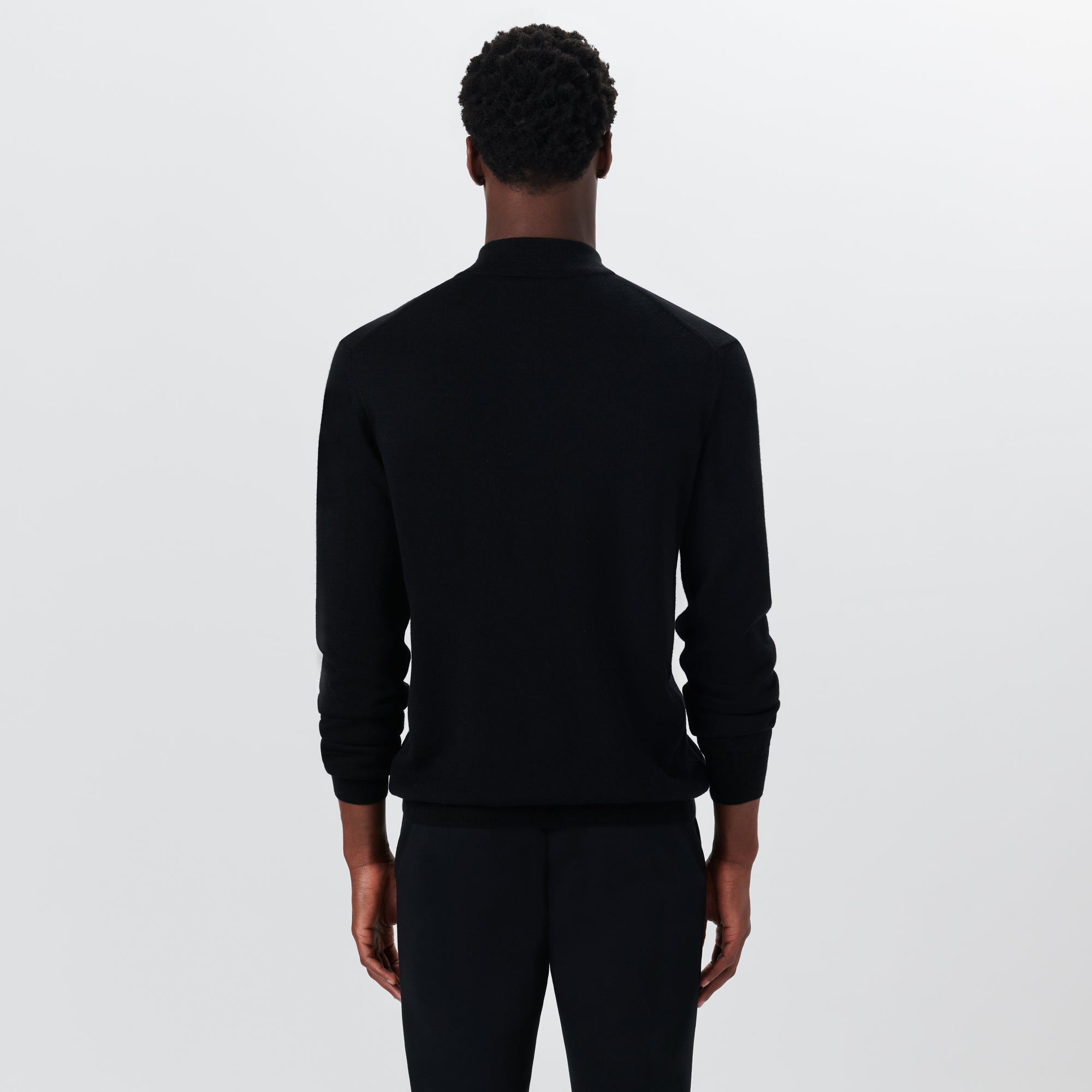 Super Merino Solid Quarter Zip Sweater