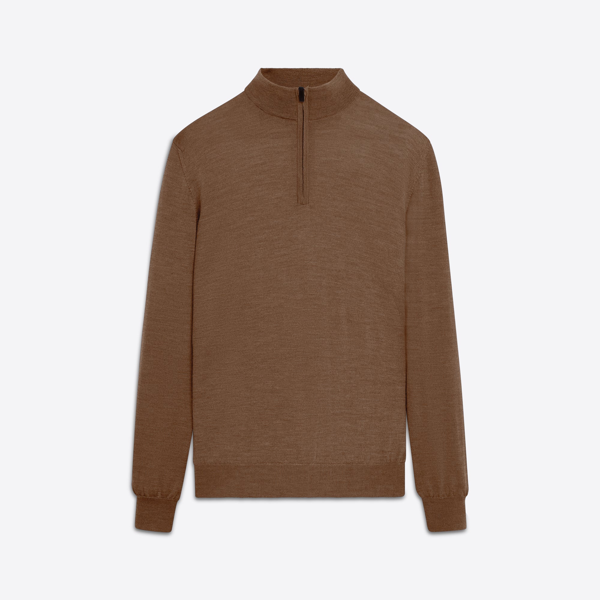 Super Merino Solid Quarter Zip Sweater