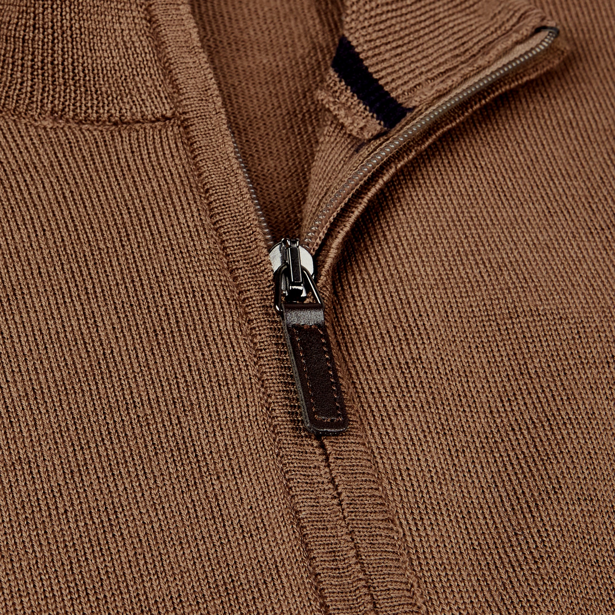 Super Merino Solid Quarter Zip Sweater