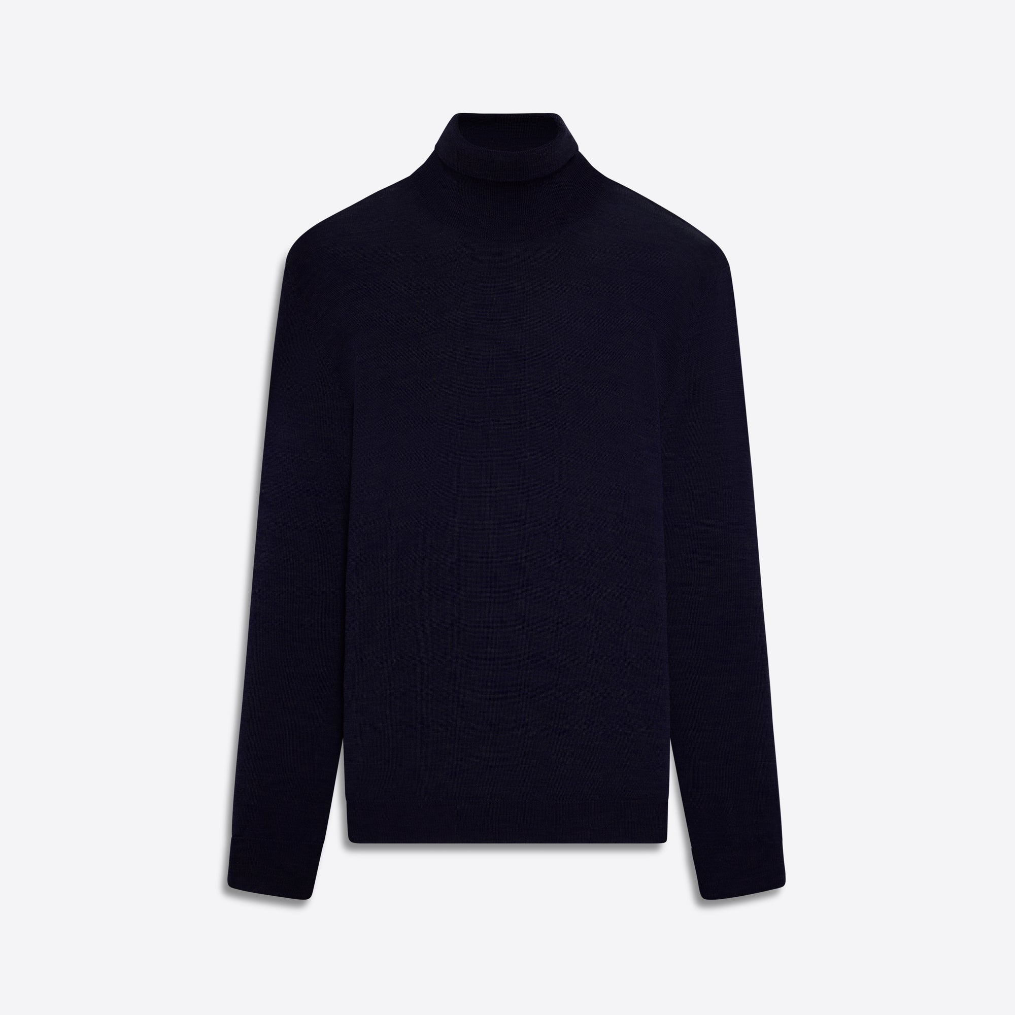 Super Merino Turtle Neck Solid Sweater
