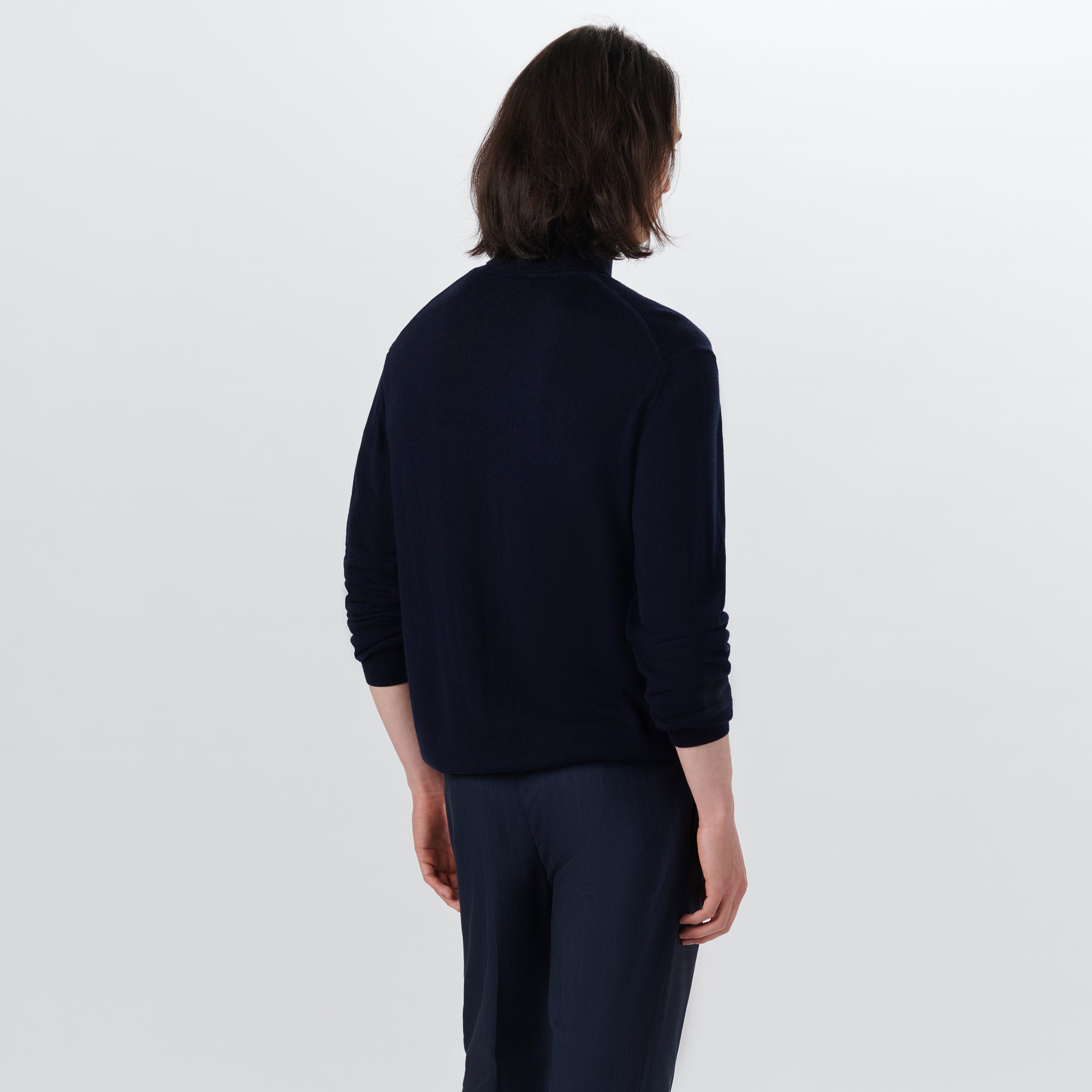 Super Merino Turtle Neck Solid Sweater