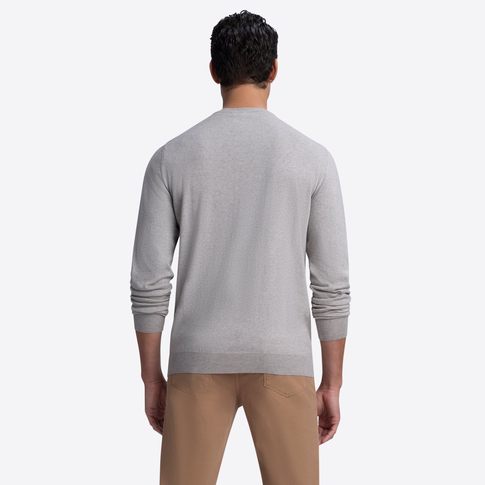Crew Neck Melange Sweater