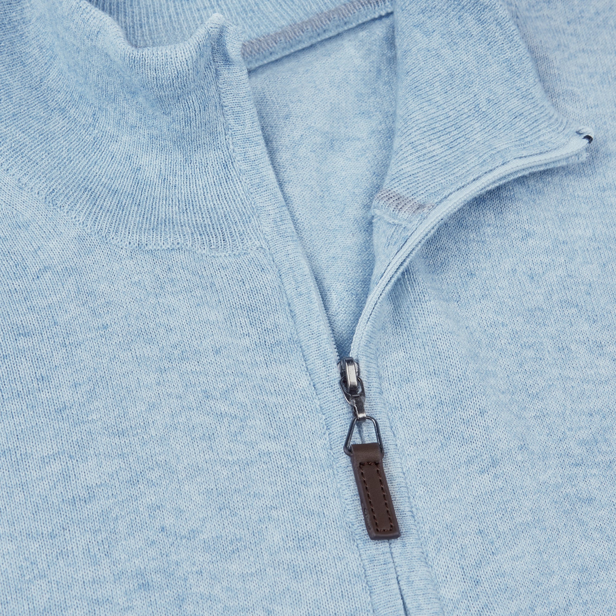 Melange Quarter Zip Pullover Sweater