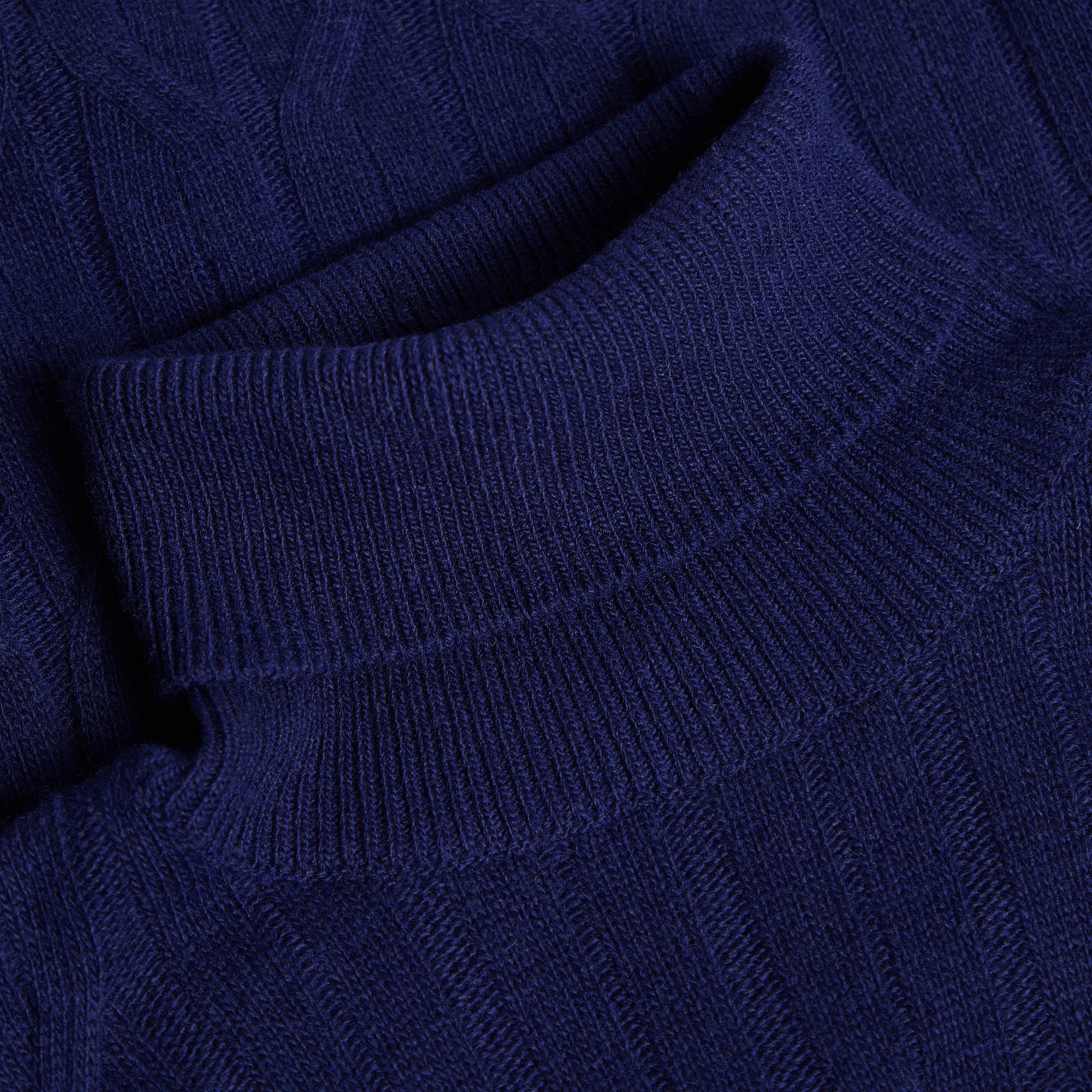 Turtle Neck Cable Jacquard Sweater