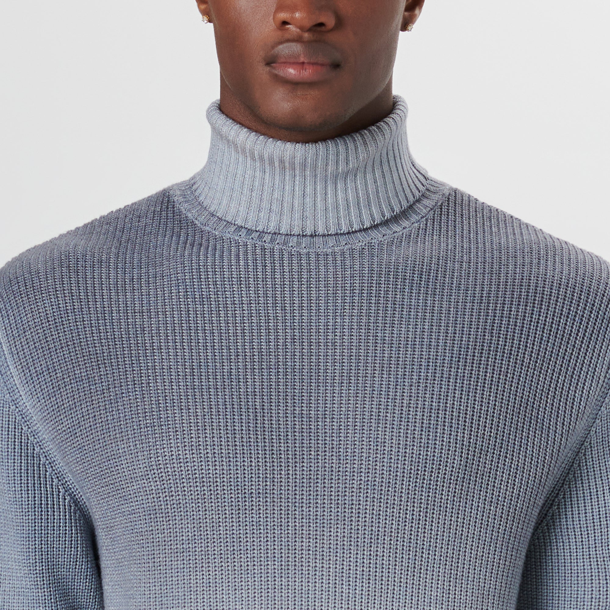 Turtle Neck Dip Dyed Ombre Sweater