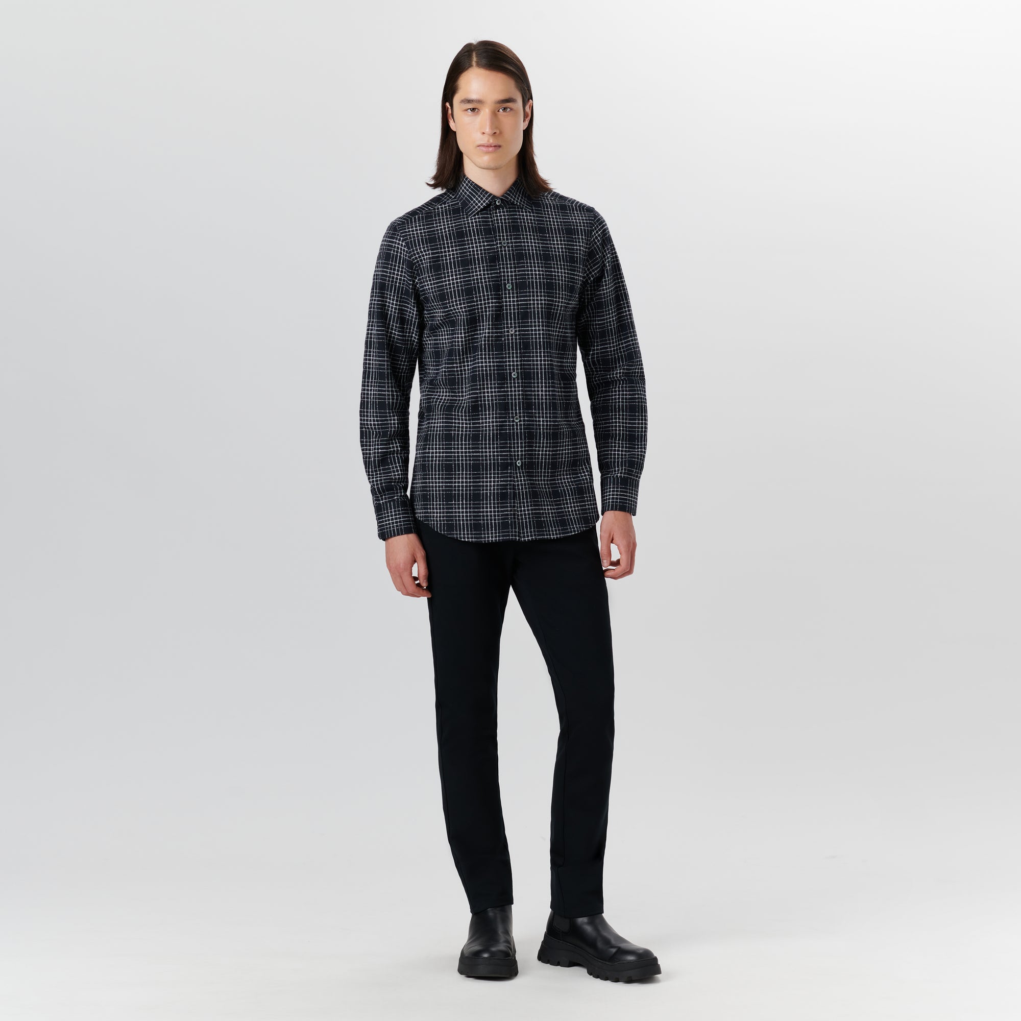 AXEL Chalk Line Check Shirt