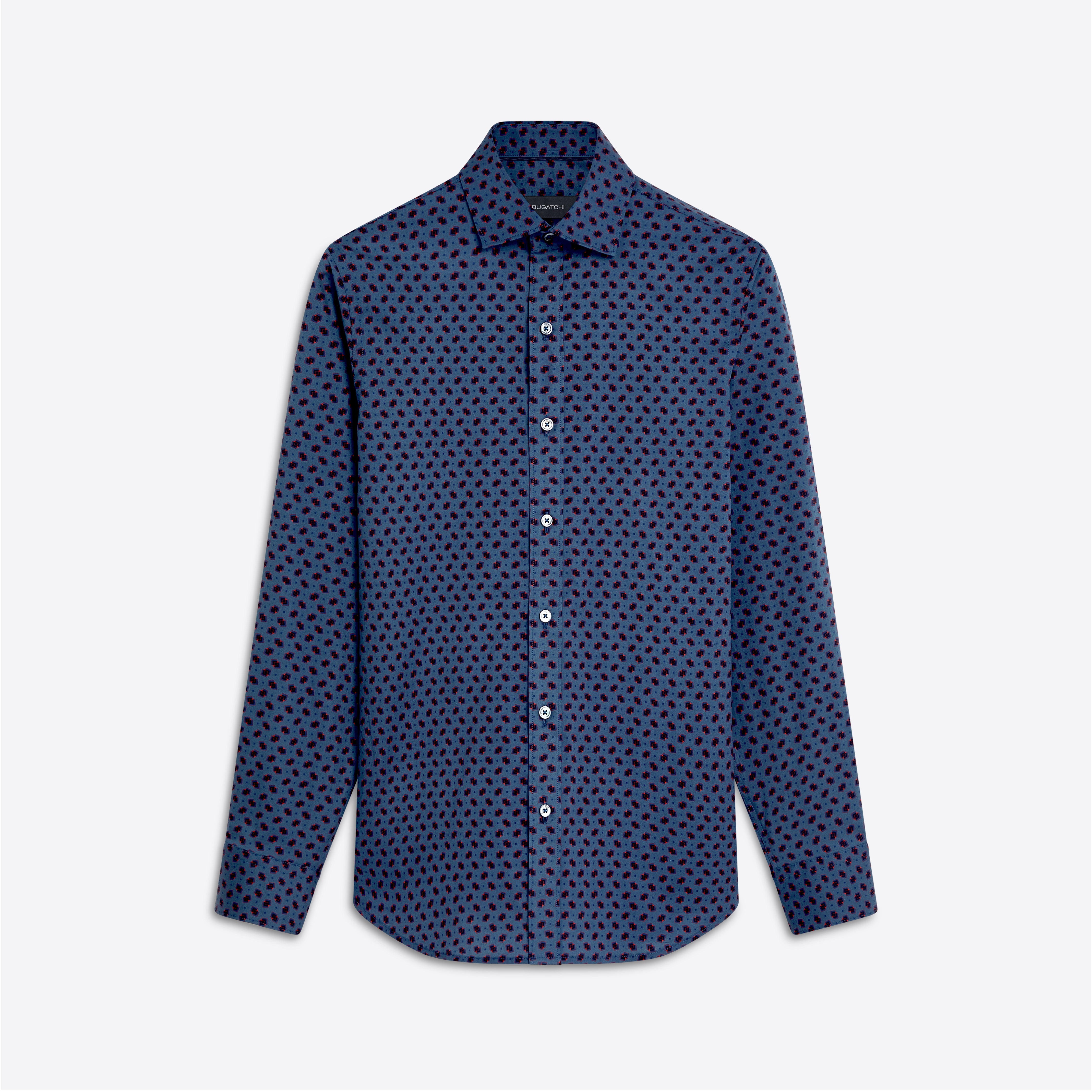 AXEL Geometric Print Shirt – BUGATCHI