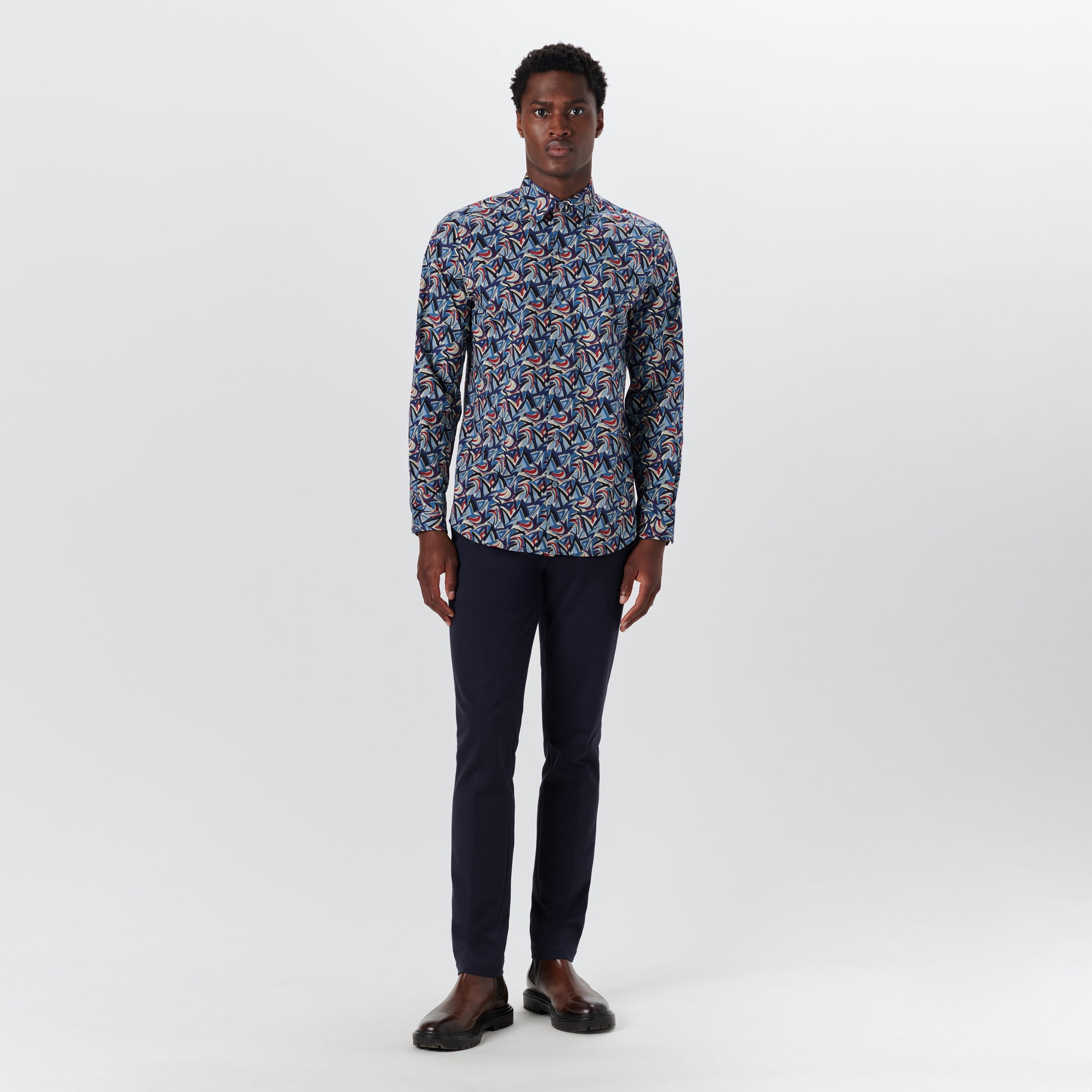 JULIAN Abstract Print Shirt