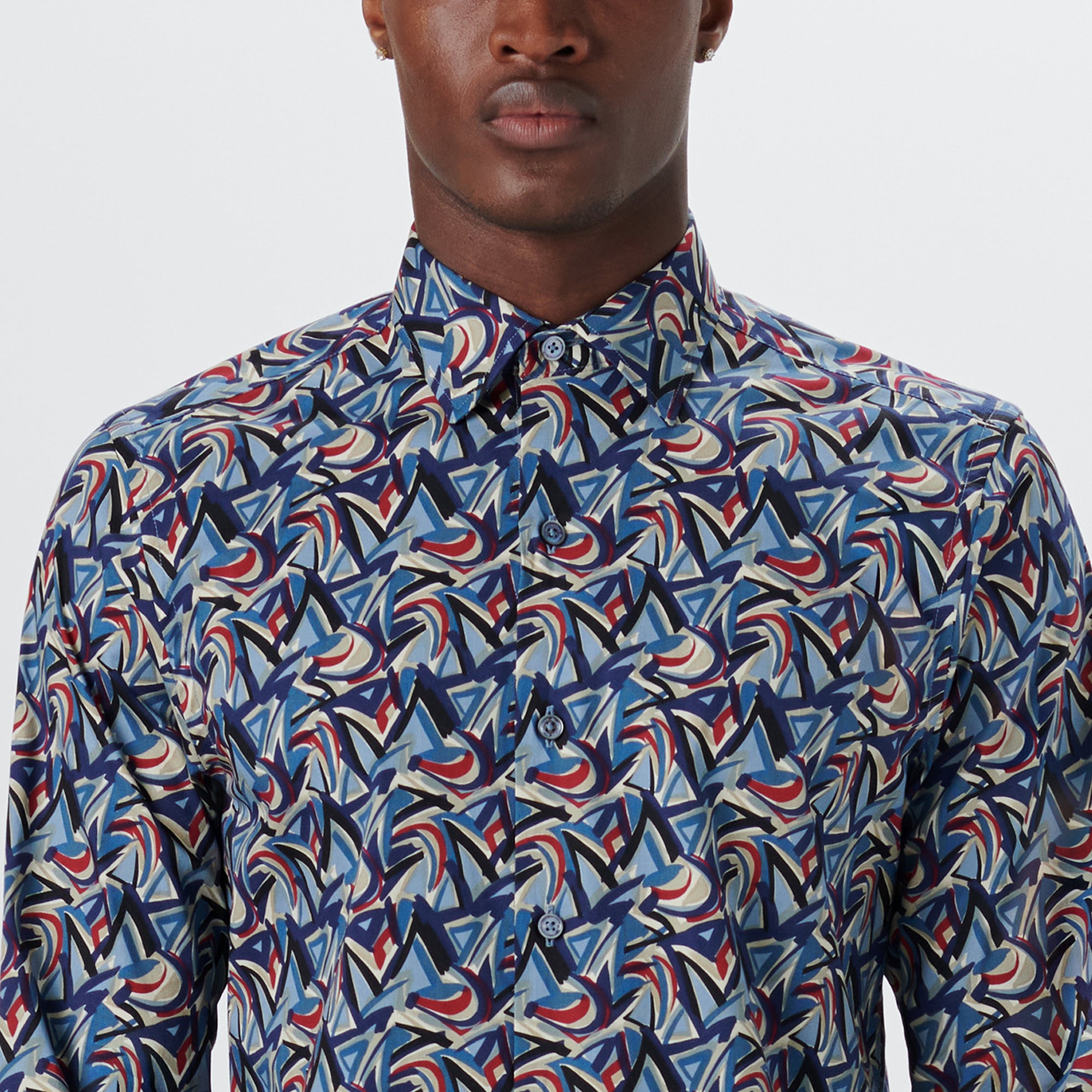 JULIAN Abstract Print Shirt