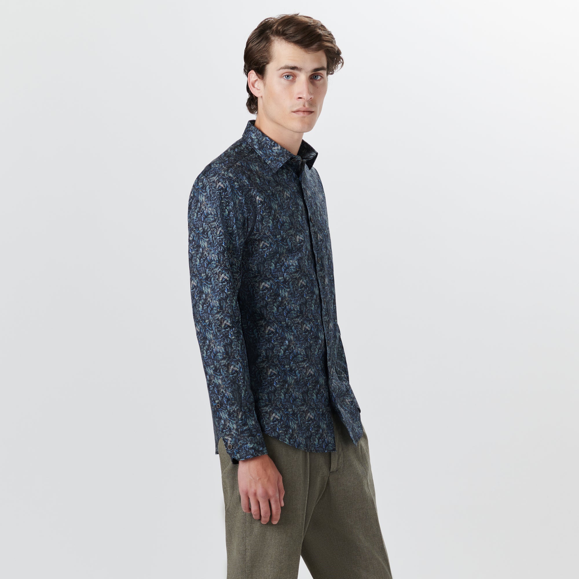JULIAN Leaf Print Shirt