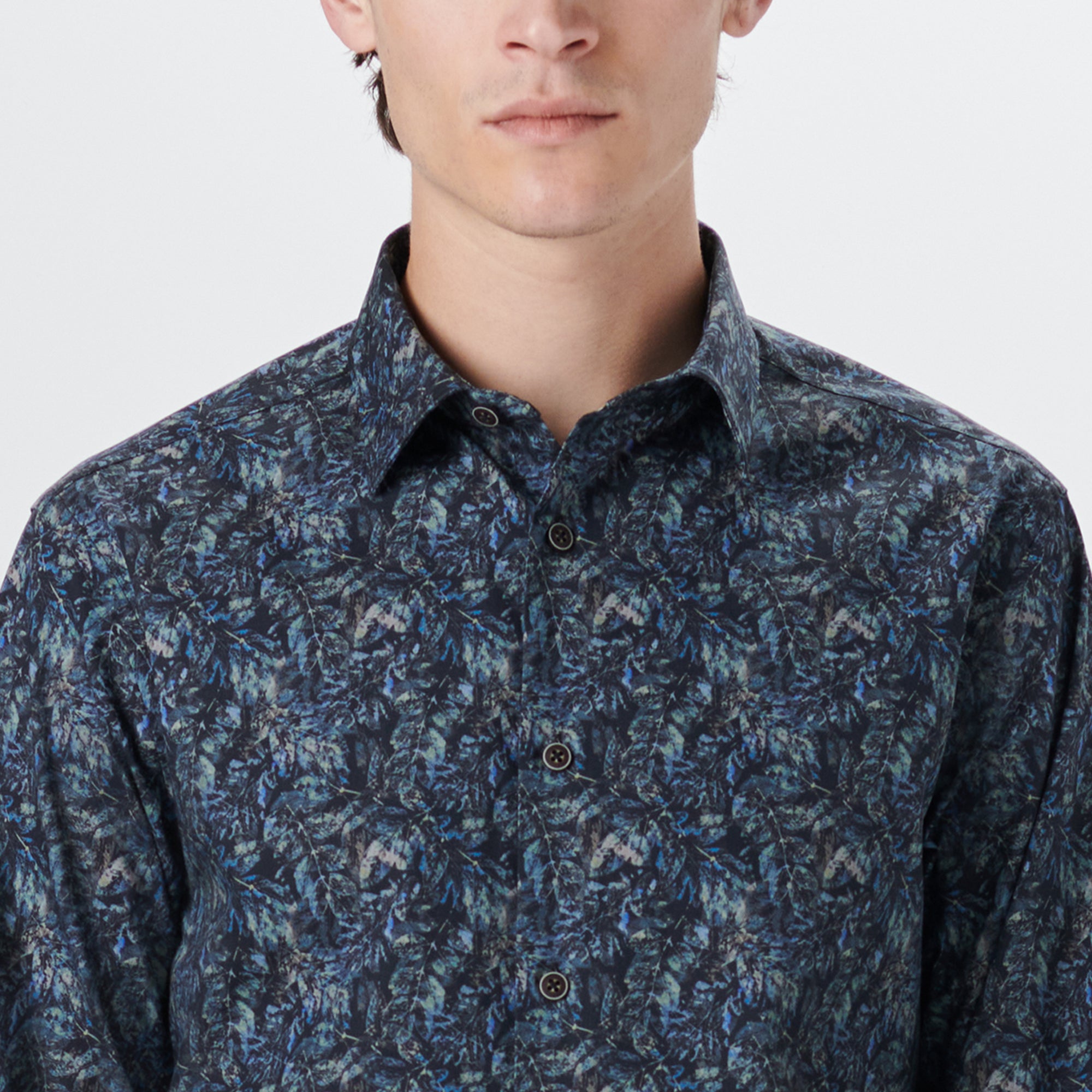 JULIAN Leaf Print Shirt
