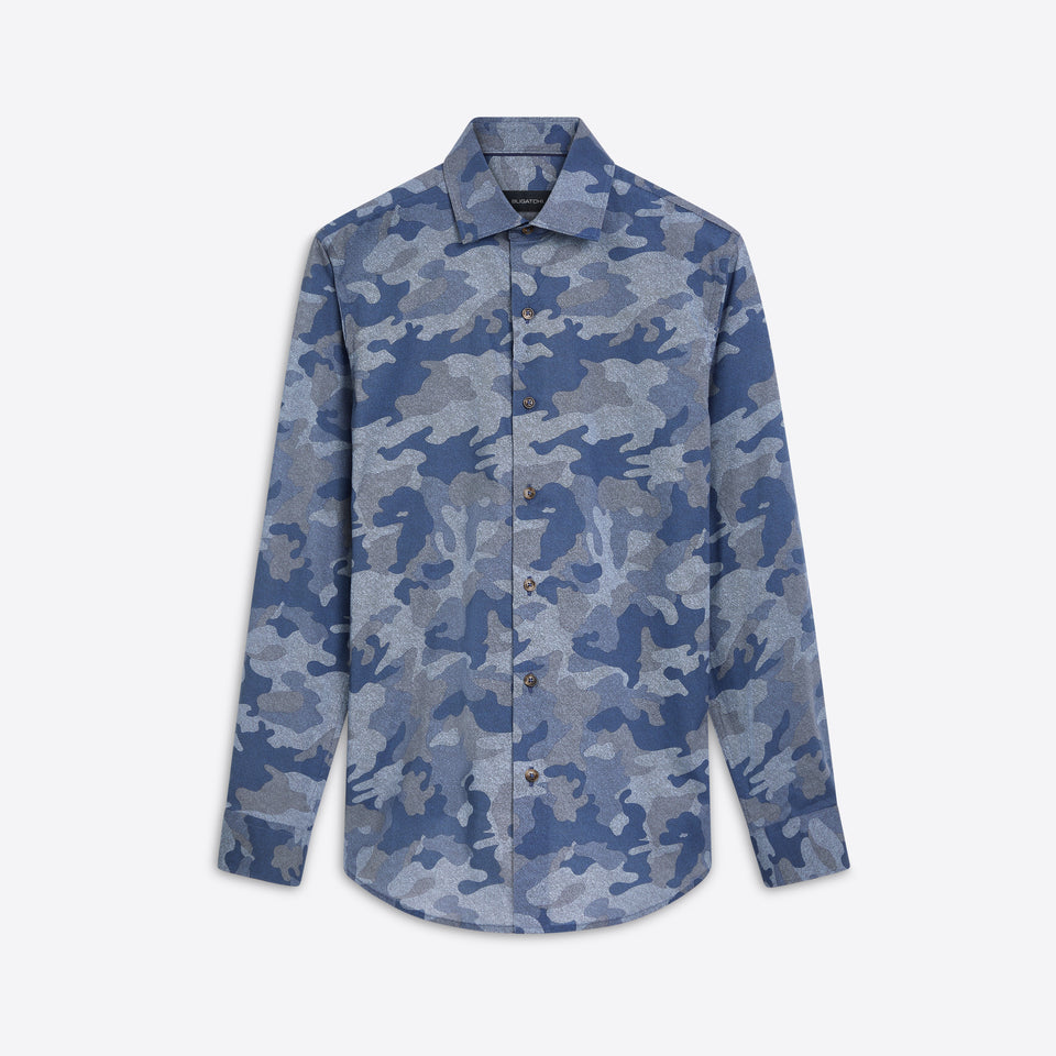 AXEL Camouflage Print Shirt – BUGATCHI