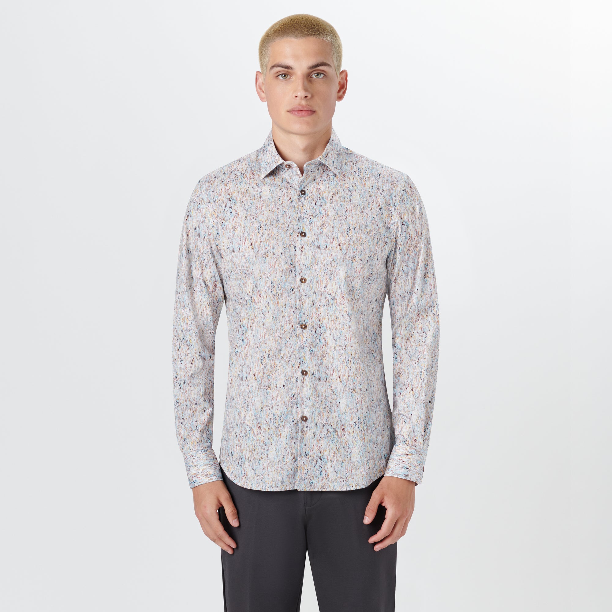 JULIAN Marble Print Shirt