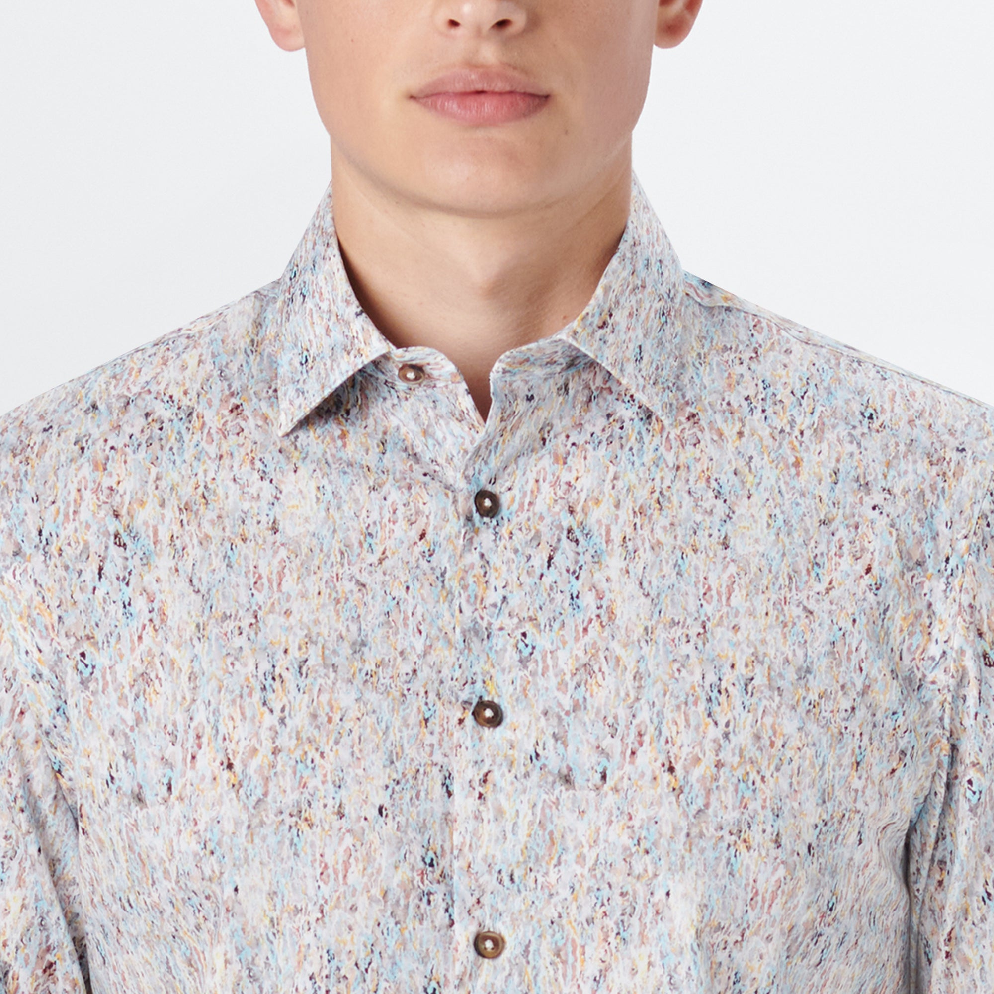 JULIAN Marble Print Shirt