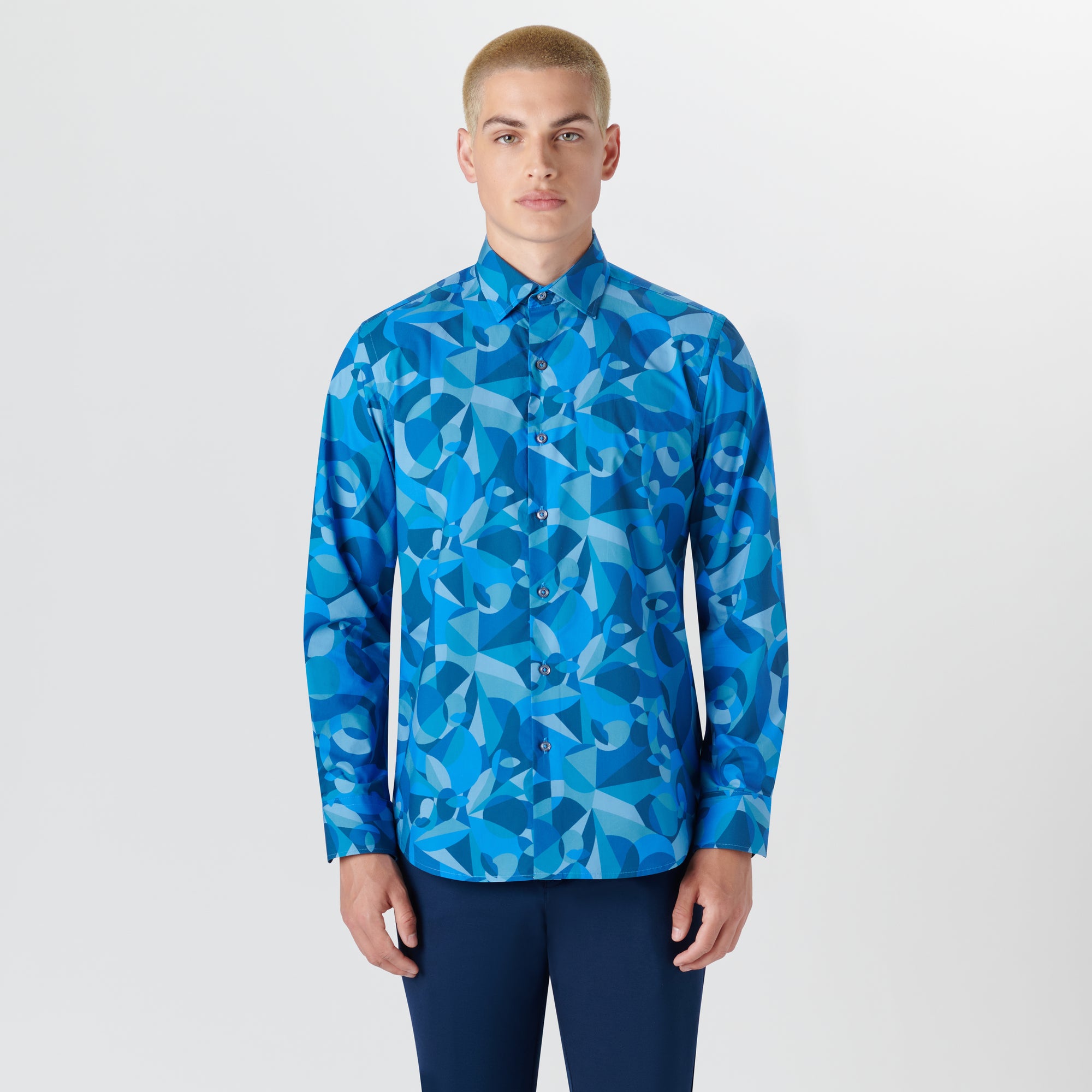 JULIAN Liberty People Puzzle Print Shirt