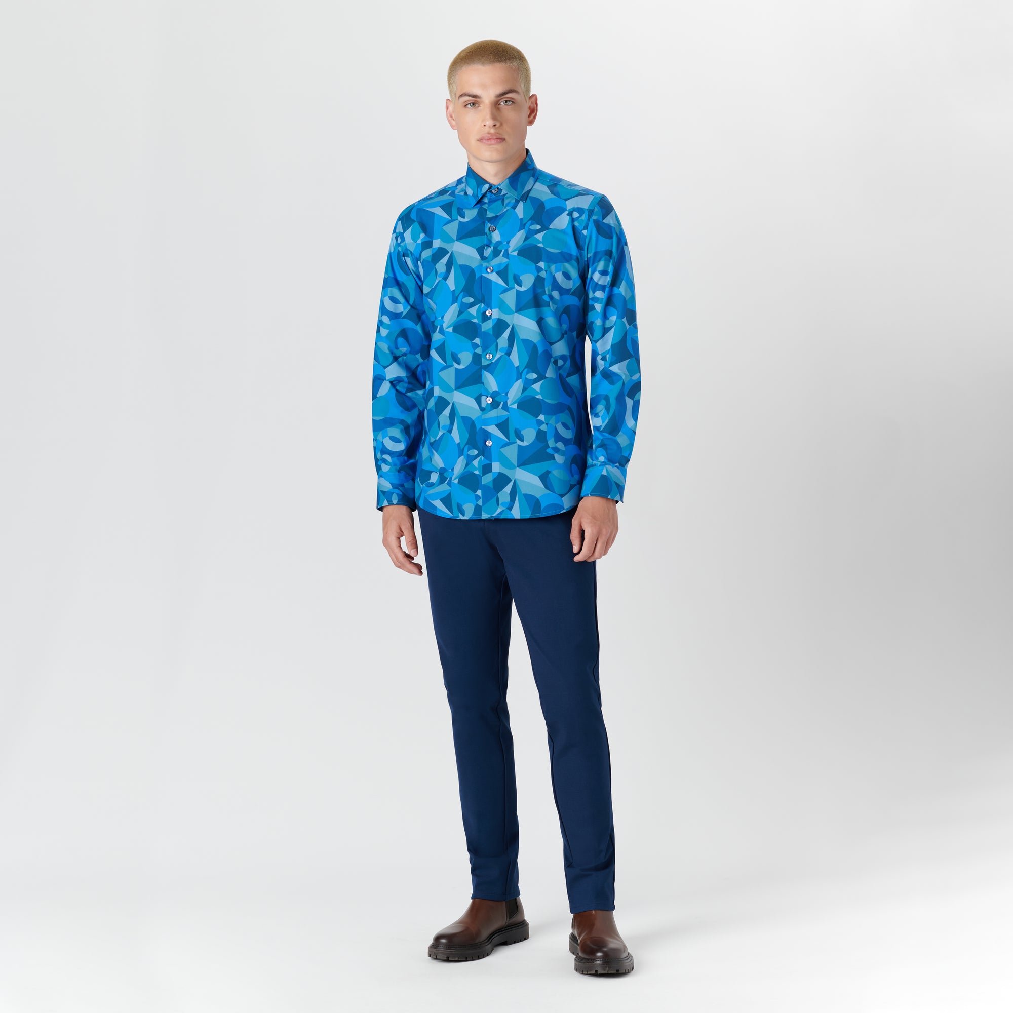 JULIAN Liberty People Puzzle Print Shirt