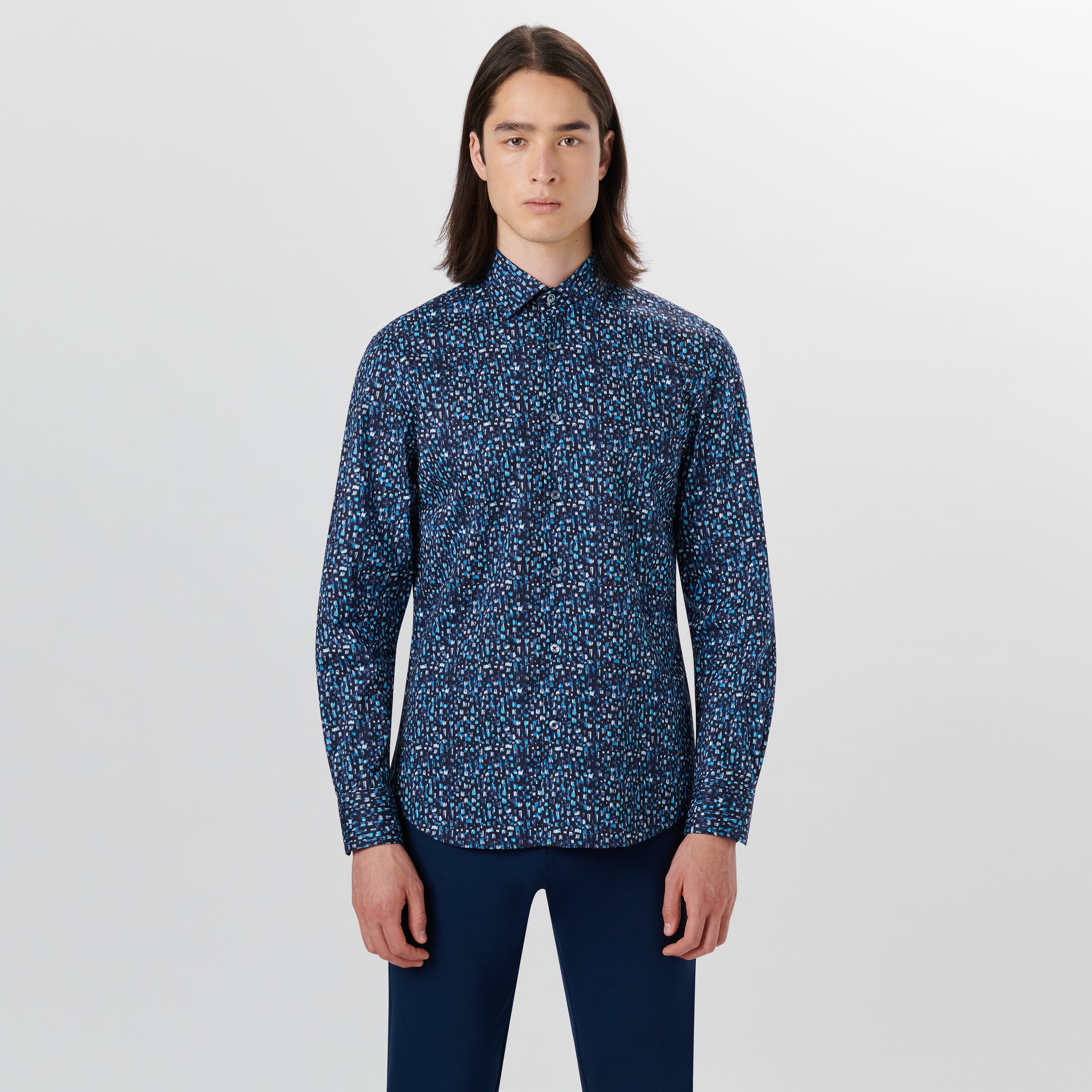 JULIAN Paint Stroke Print Shirt