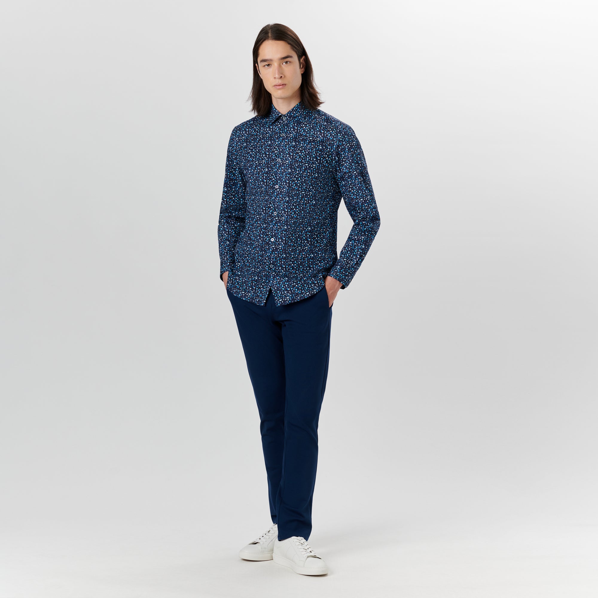 JULIAN Paint Stroke Print Shirt