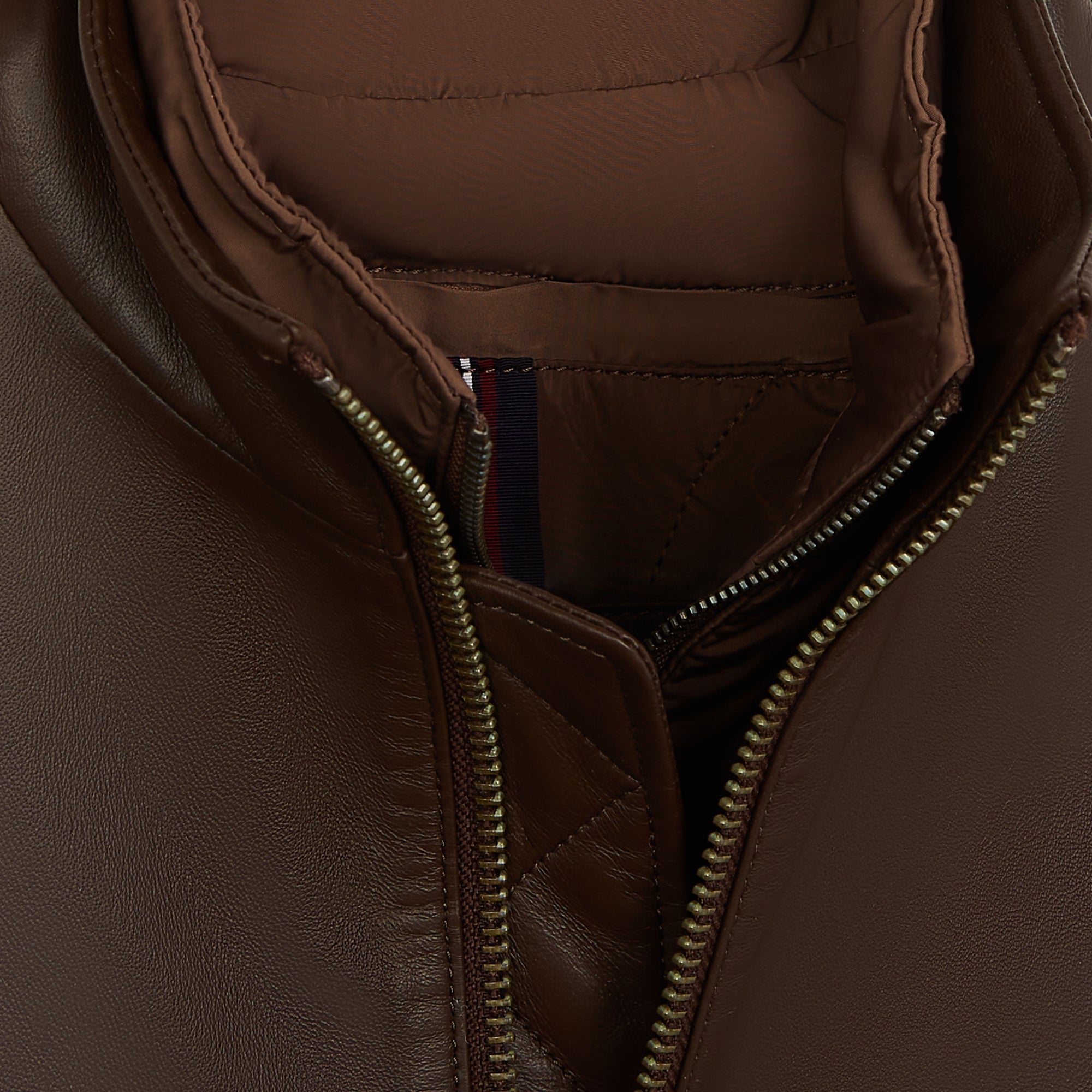 Leather Jacket with Removable Bib