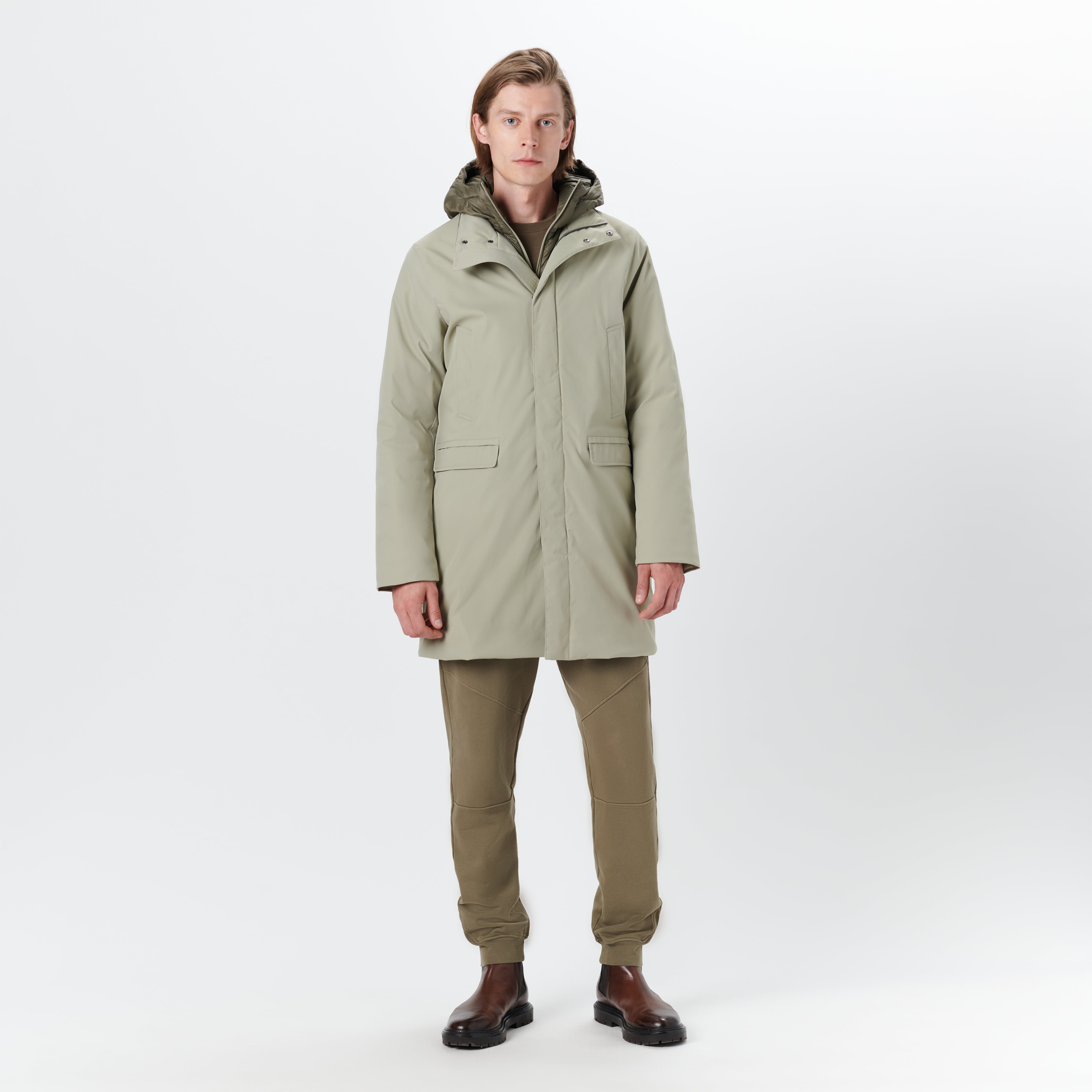 Three Quarter Jacket with Hood – BUGATCHI