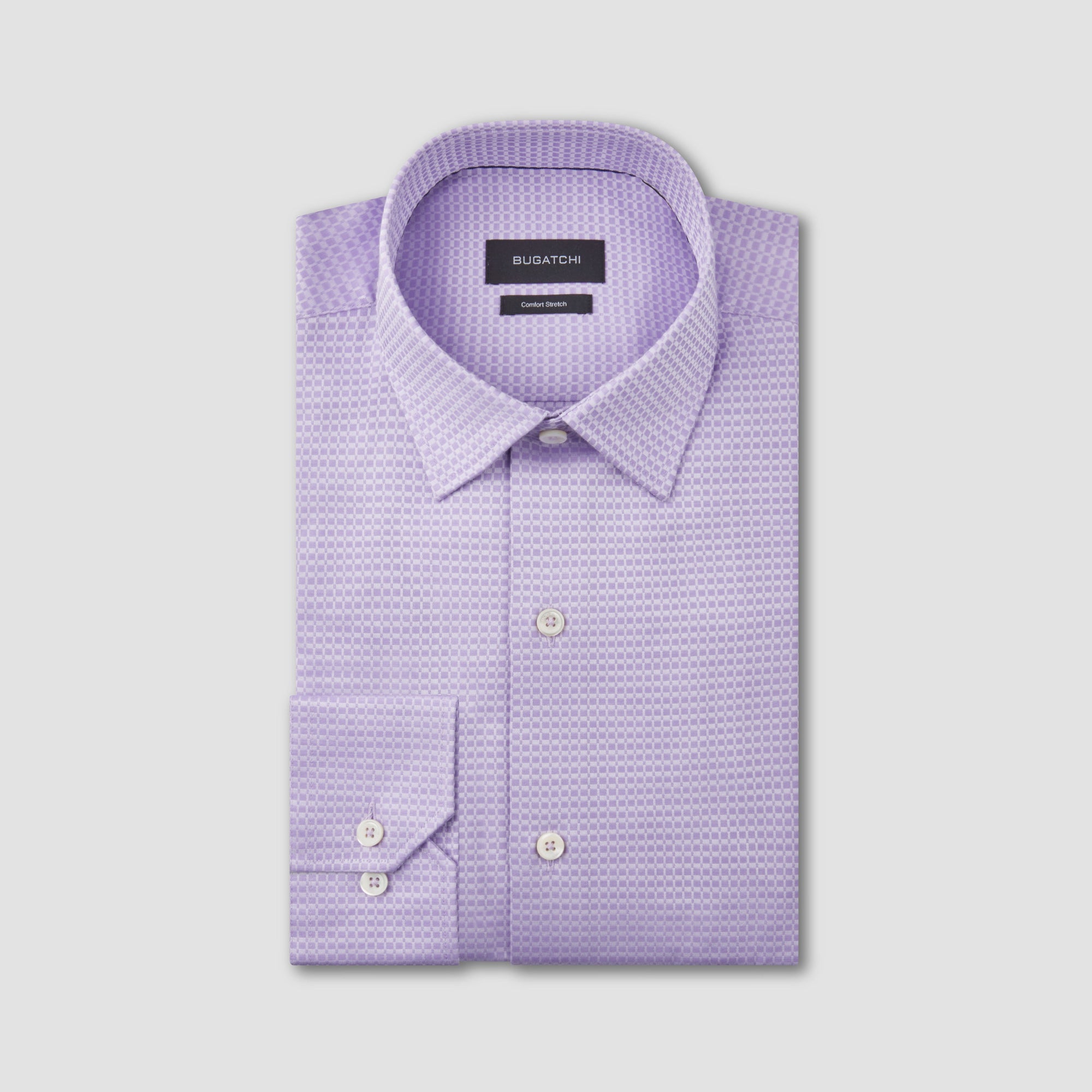 Arthur Mini Check Jacquard Dress Shirt