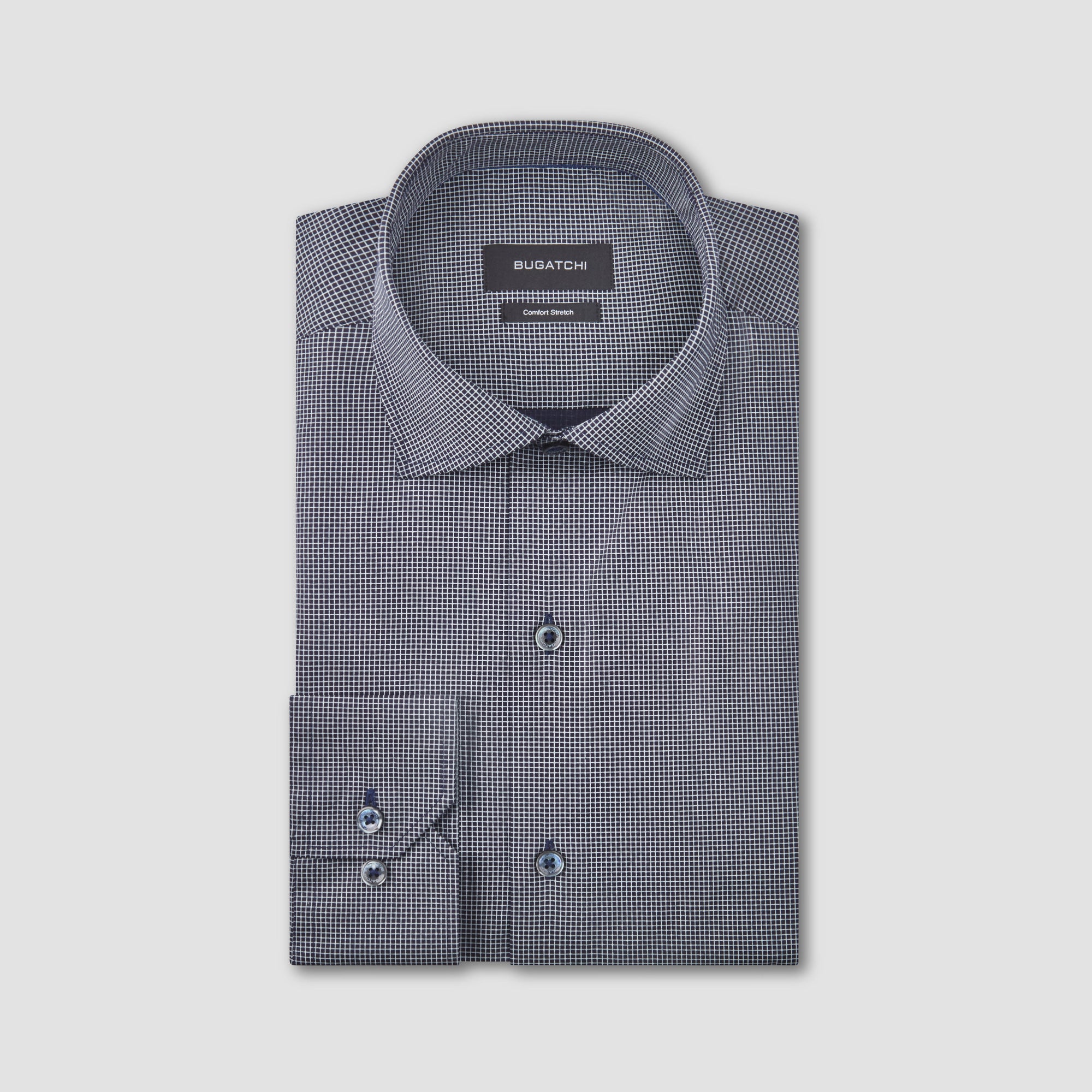 Ethan Graph Check Print Dress Shirt