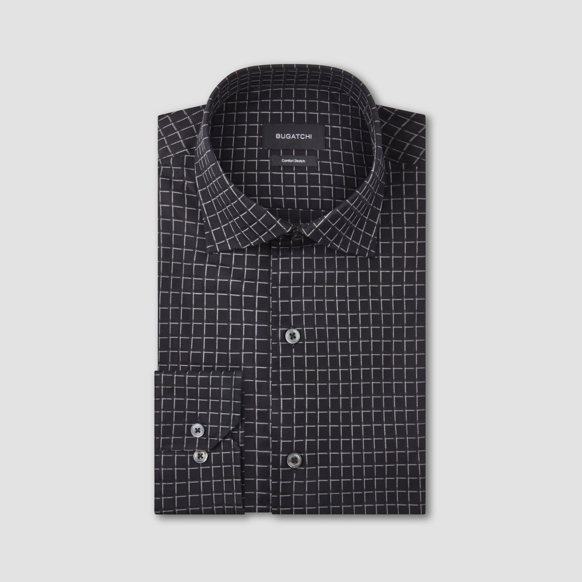 Ethan Windowpane Check Dress Shirt