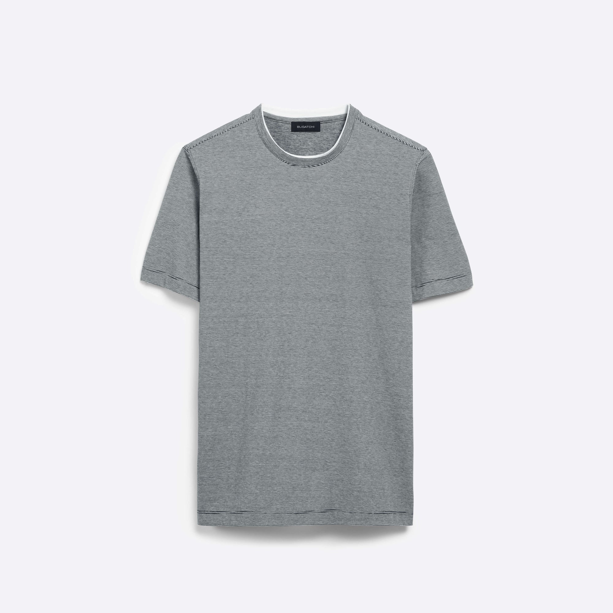 COMFORT Hairline Stripe Crew Neck T-Shirt