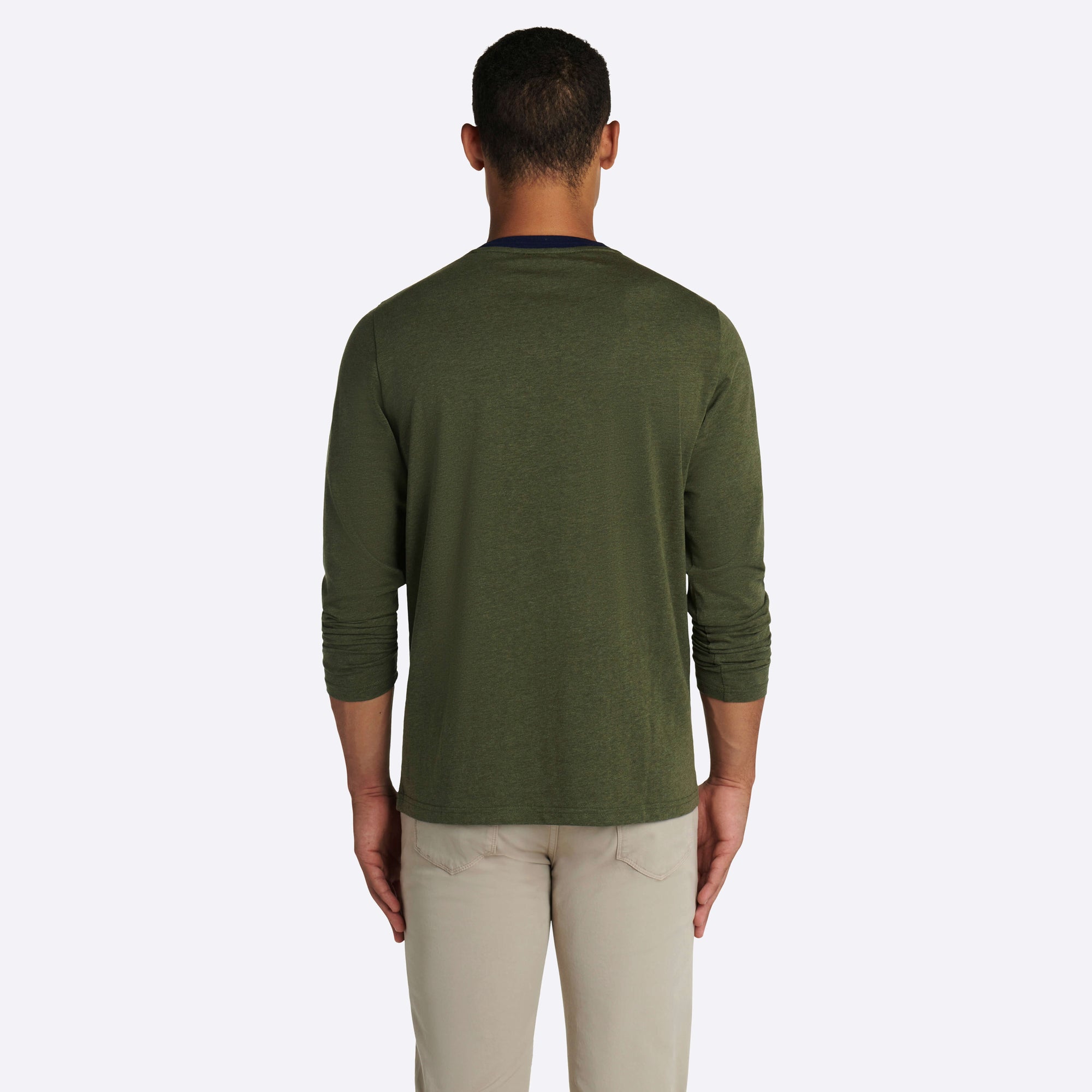Marbled Long Sleeve Crew Neck