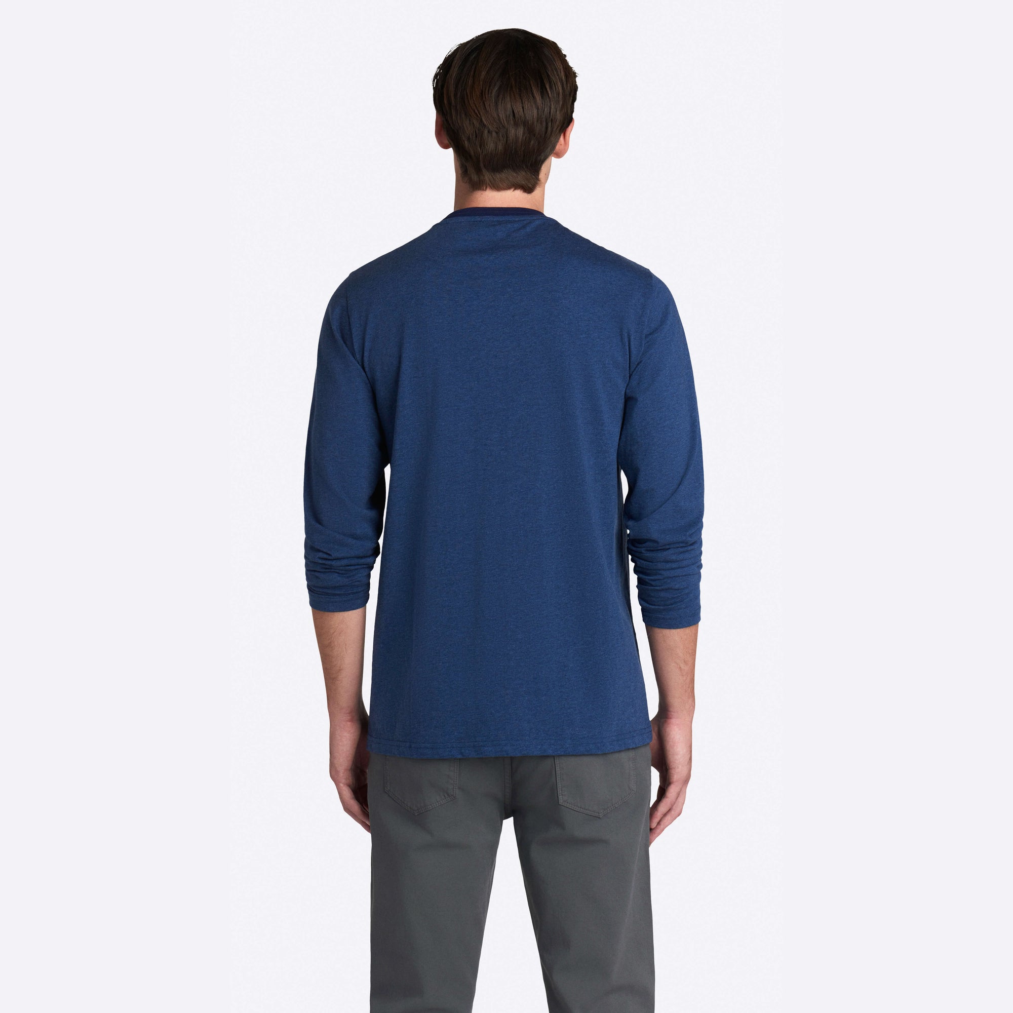 Marbled Long Sleeve Crew Neck