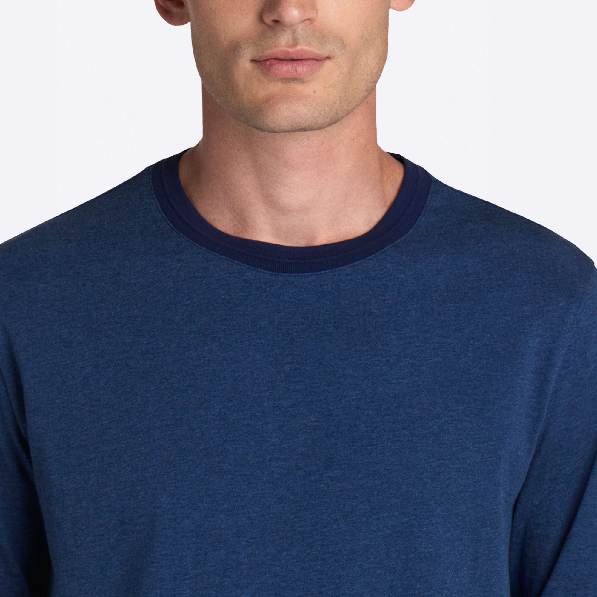 Marbled Long Sleeve Crew Neck