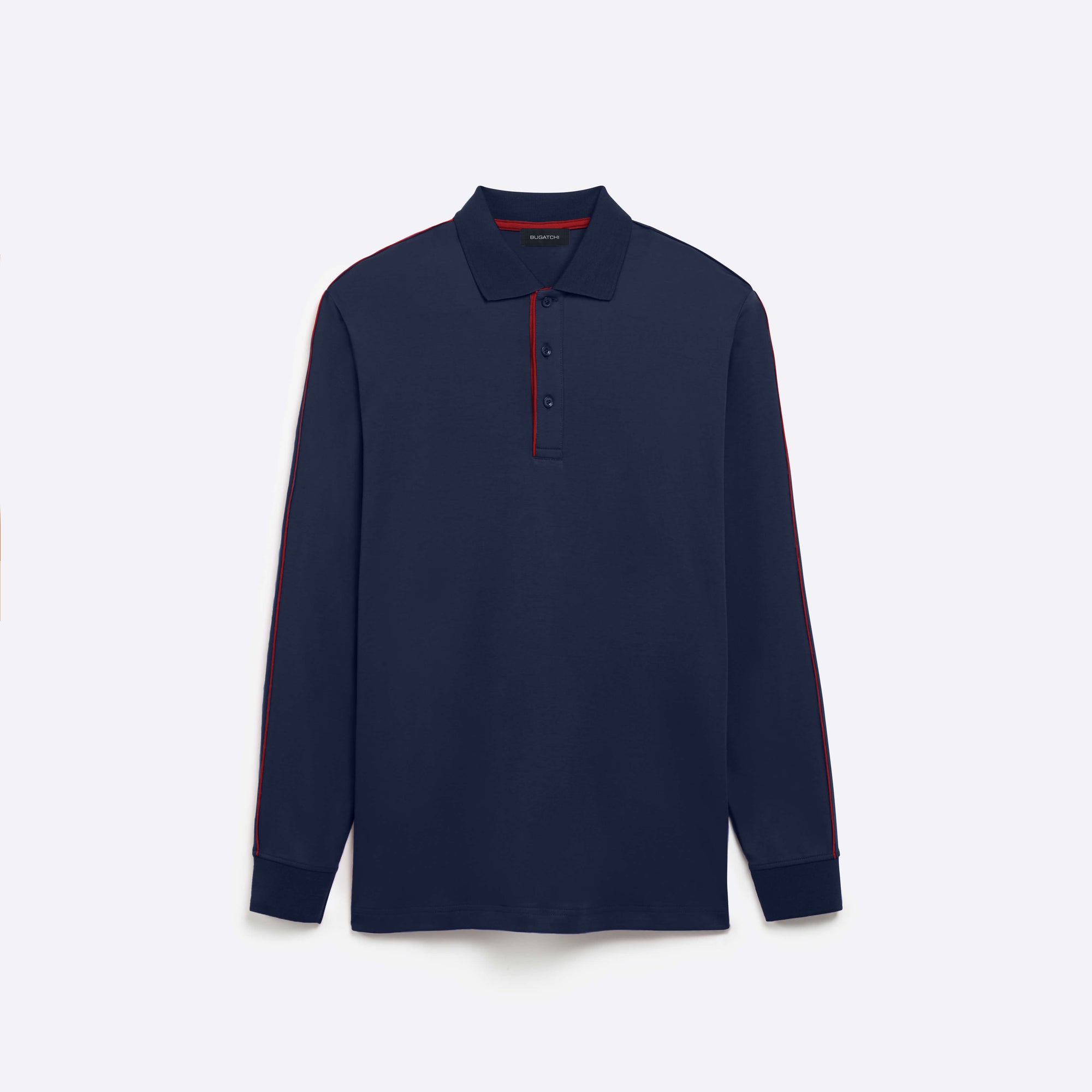 Solid Long Sleeve Polo