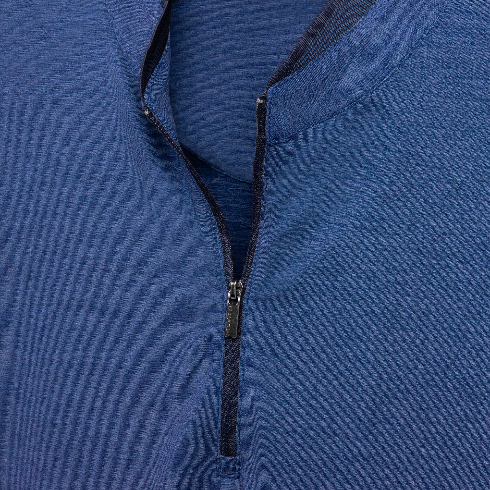 Marbled Quarter Zip Mock Neck Pullover