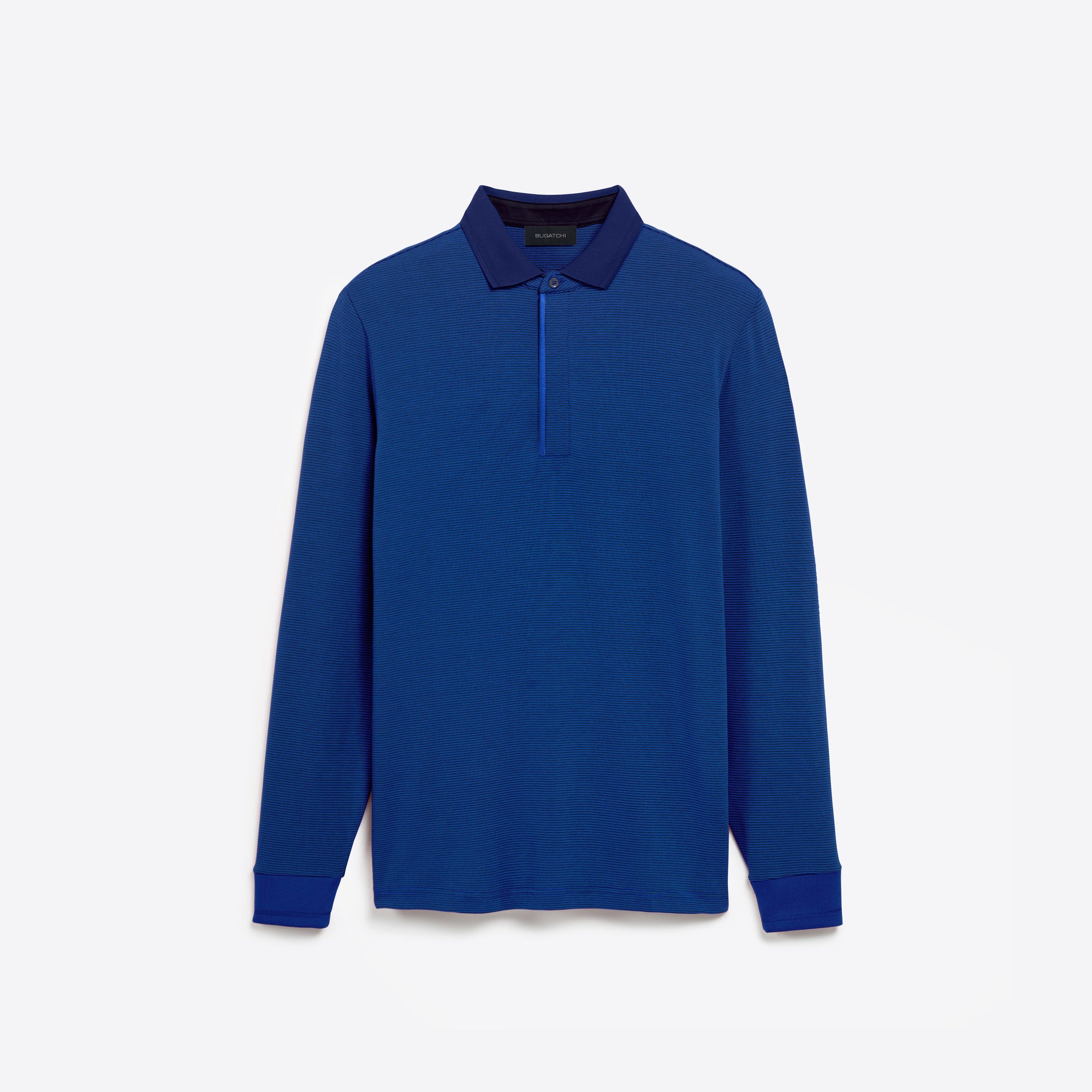 Hairline Stripe Quarter Zip Mock Neck Pullover