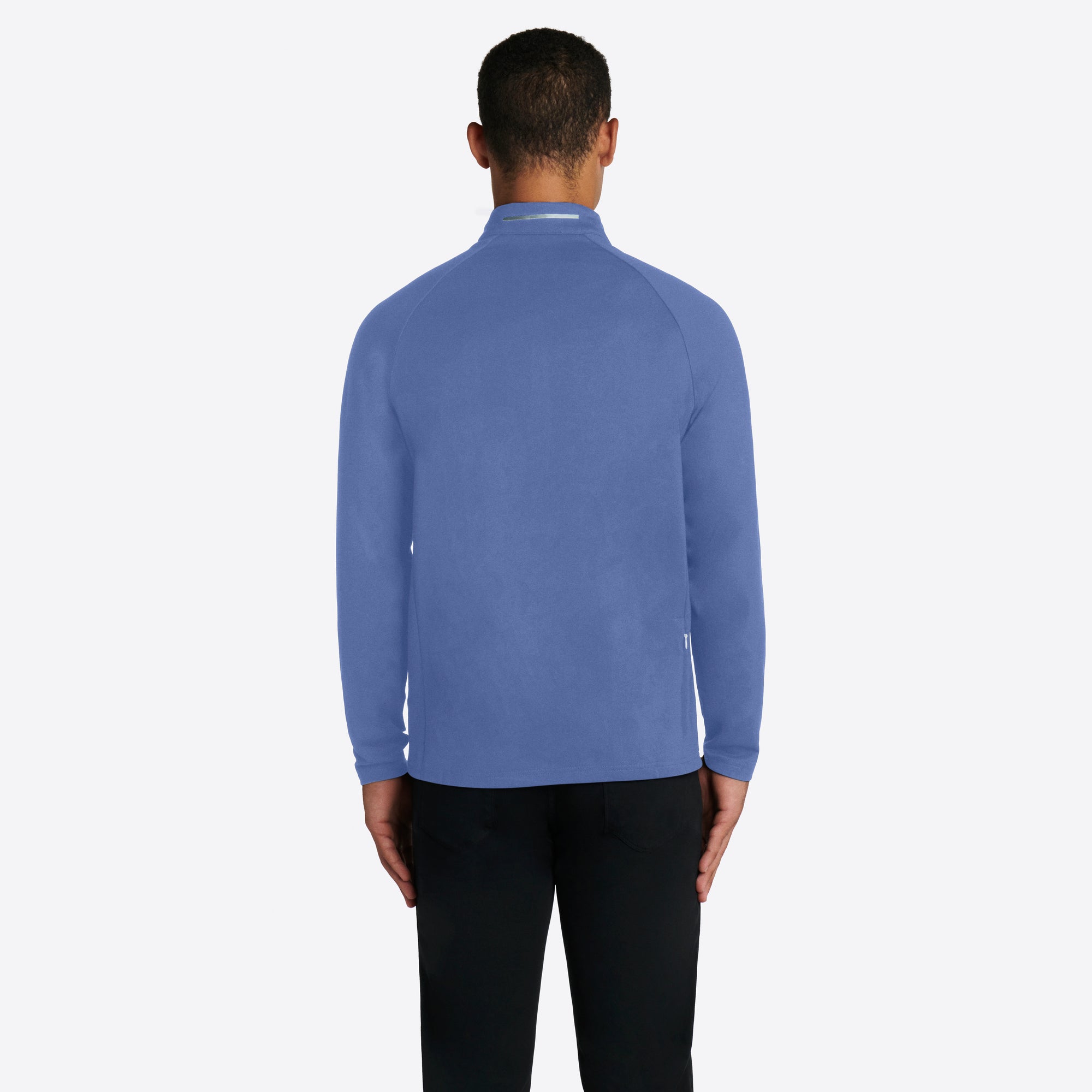 Solid Quarter Zip Mock Neck Pullover