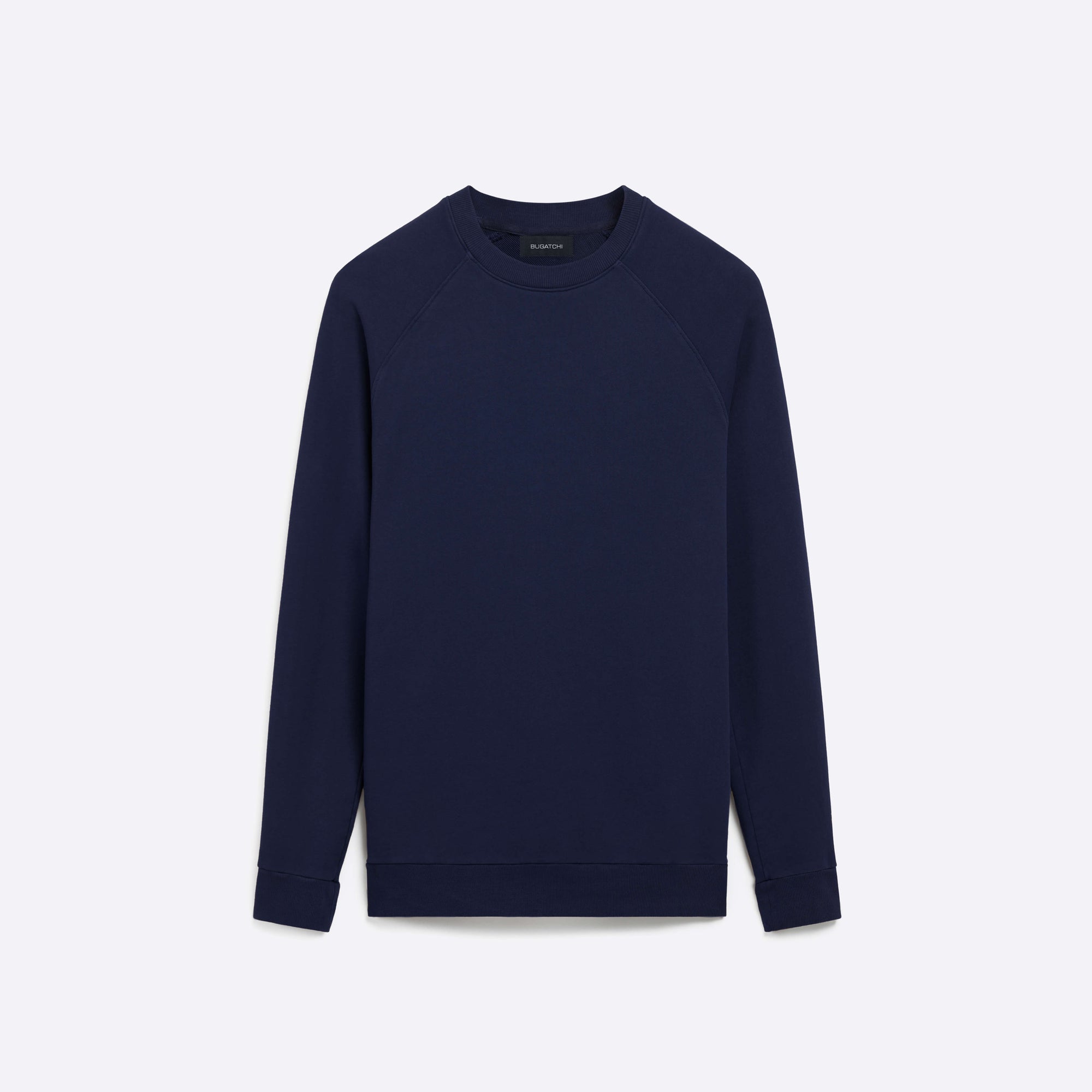 COMFORT Solid Long Sleeve Crew Neck Pullover
