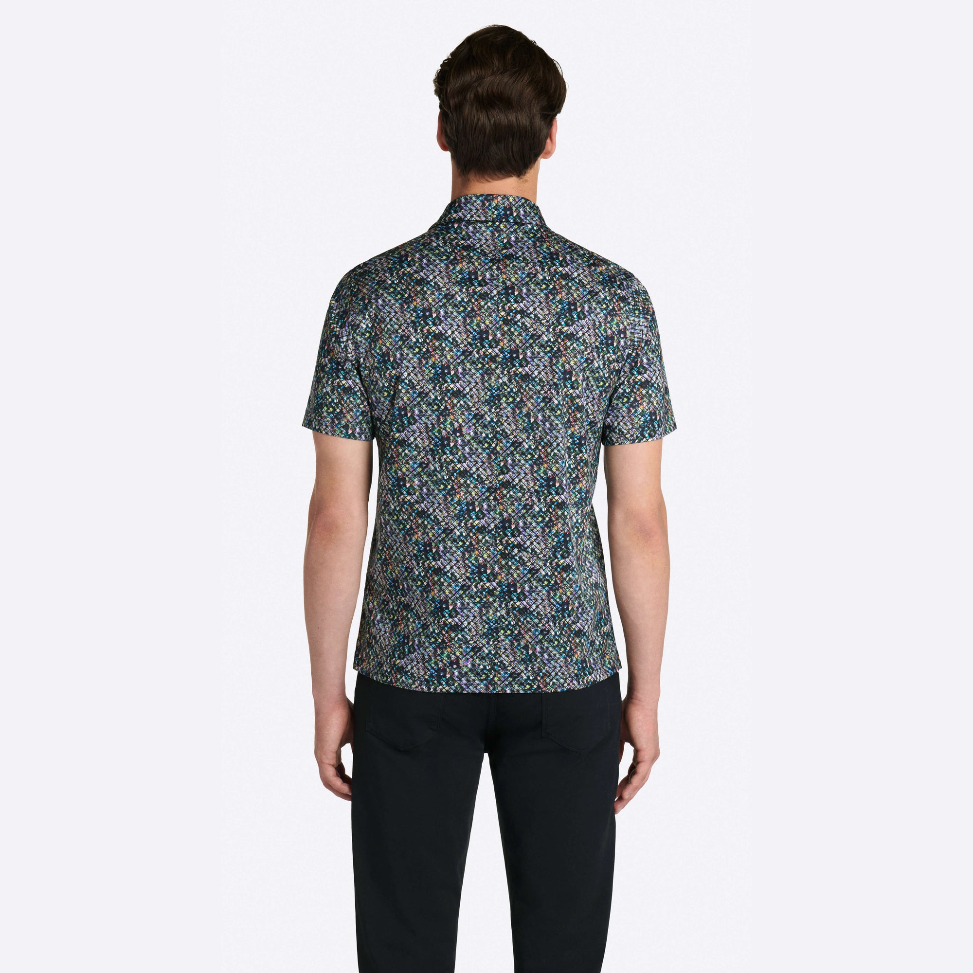Multi Grid Print Polo