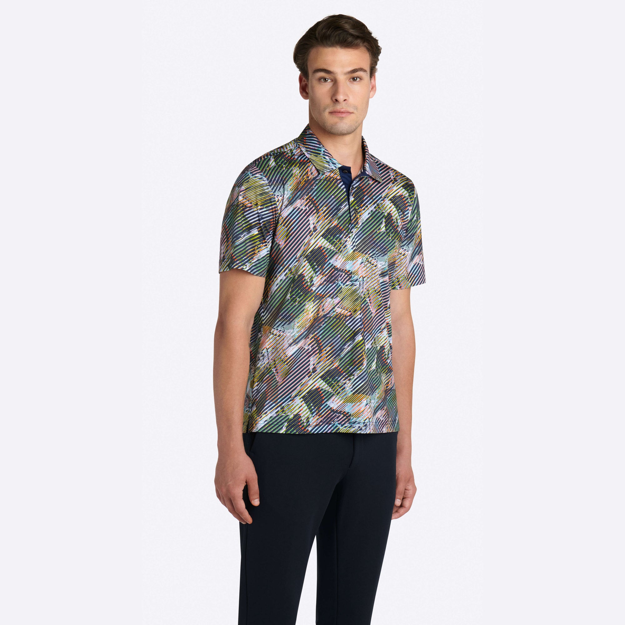 Abstract Print Polo