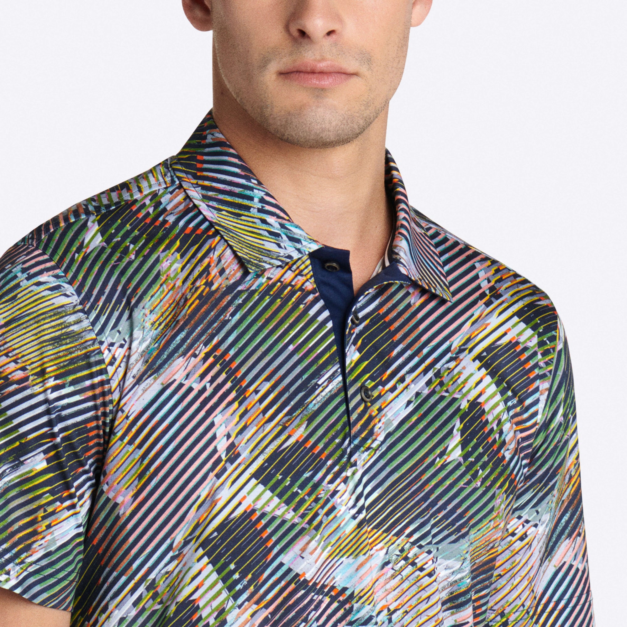 Abstract Print Polo
