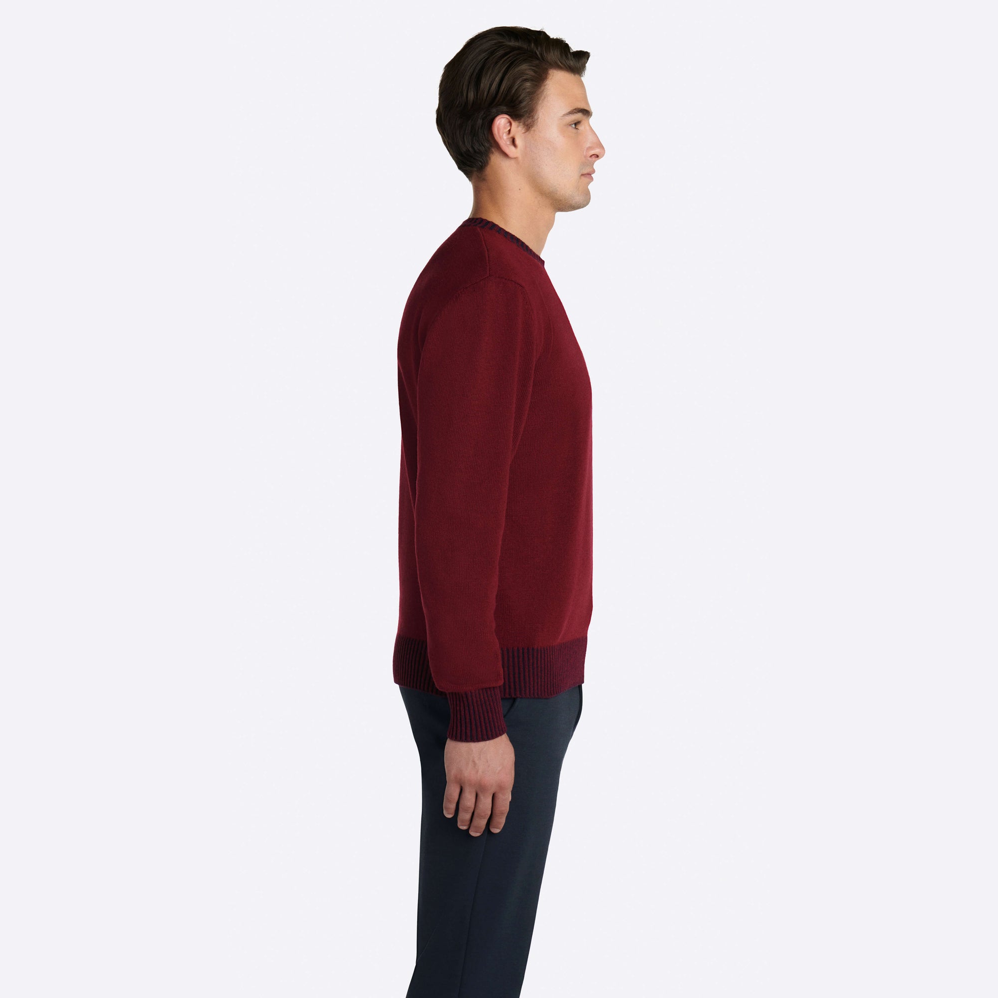 Solid Crew Neck Sweater