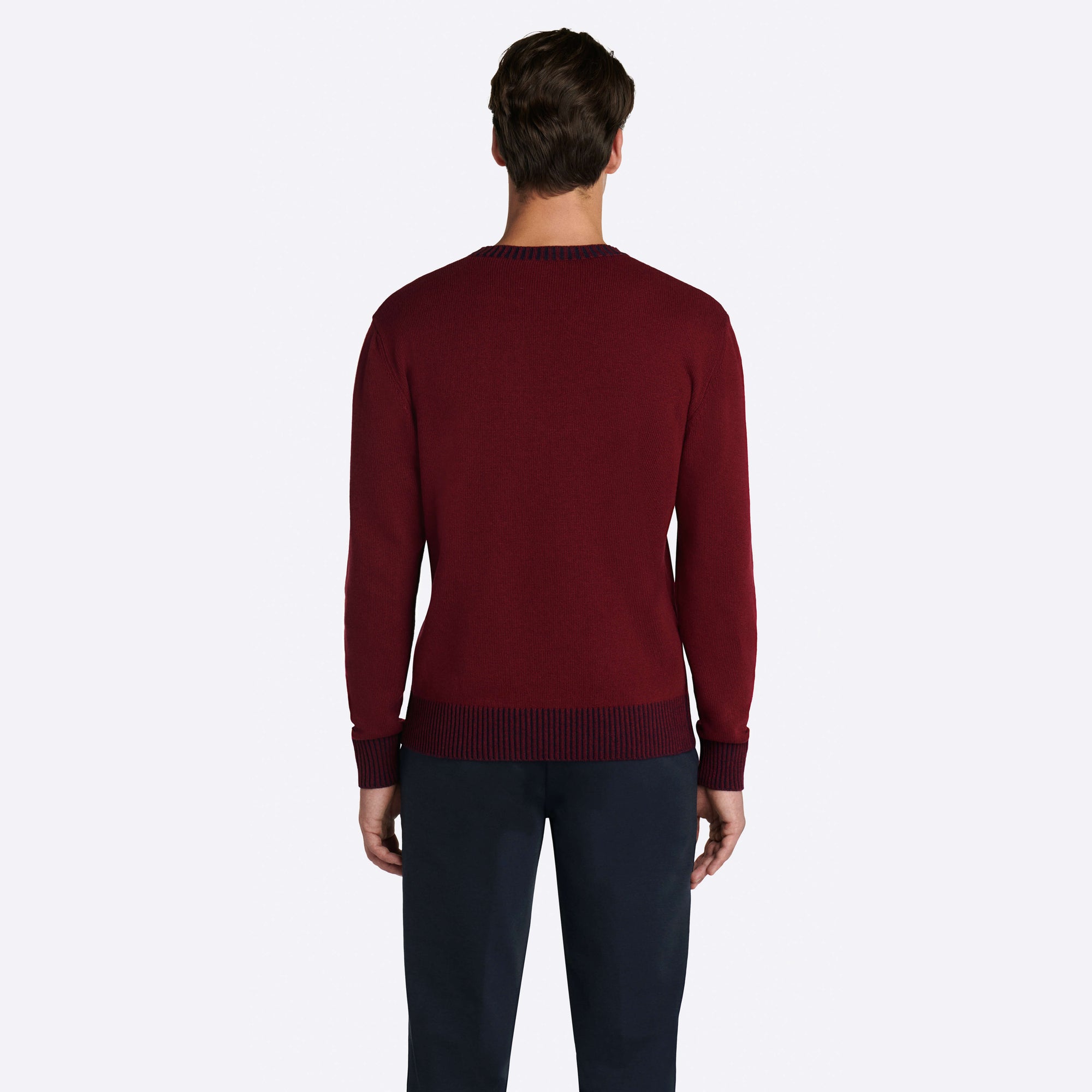 Solid Crew Neck Sweater