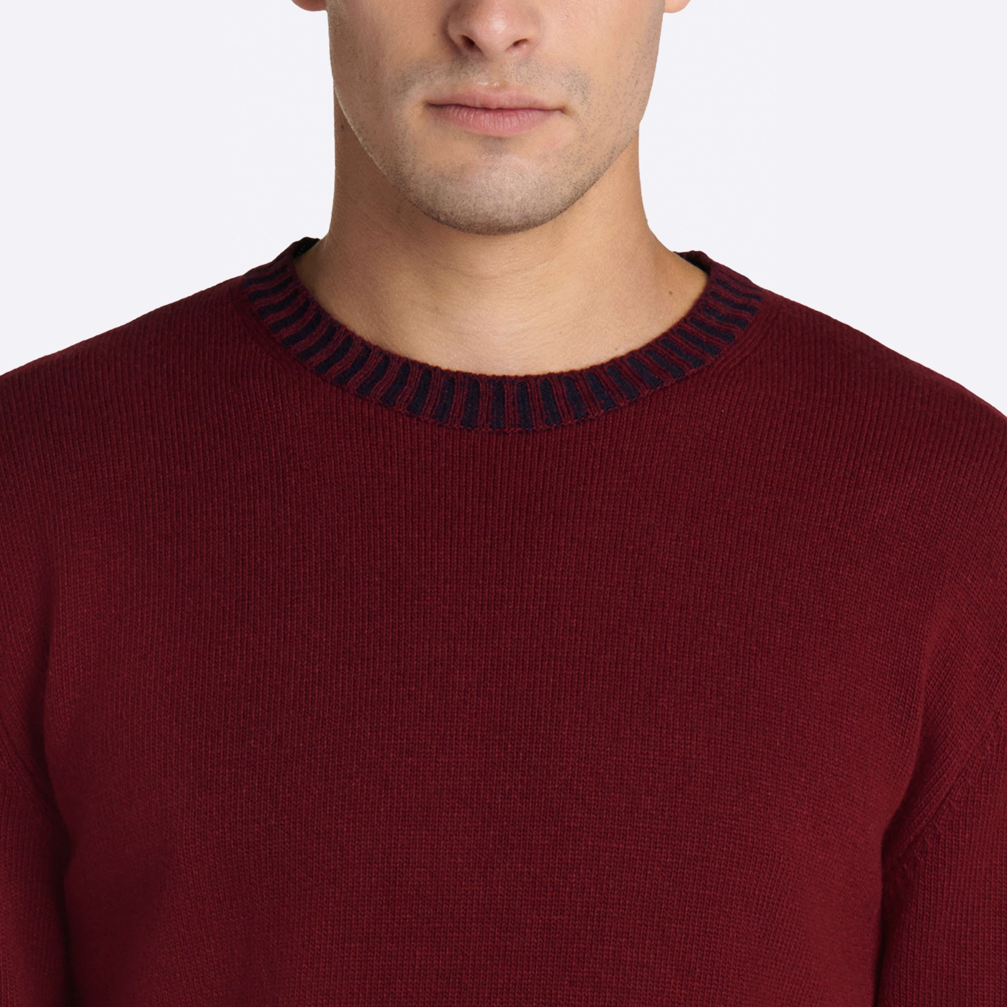Solid Crew Neck Sweater