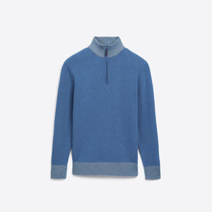 Solid Quarter Zip Mock Neck Sweater