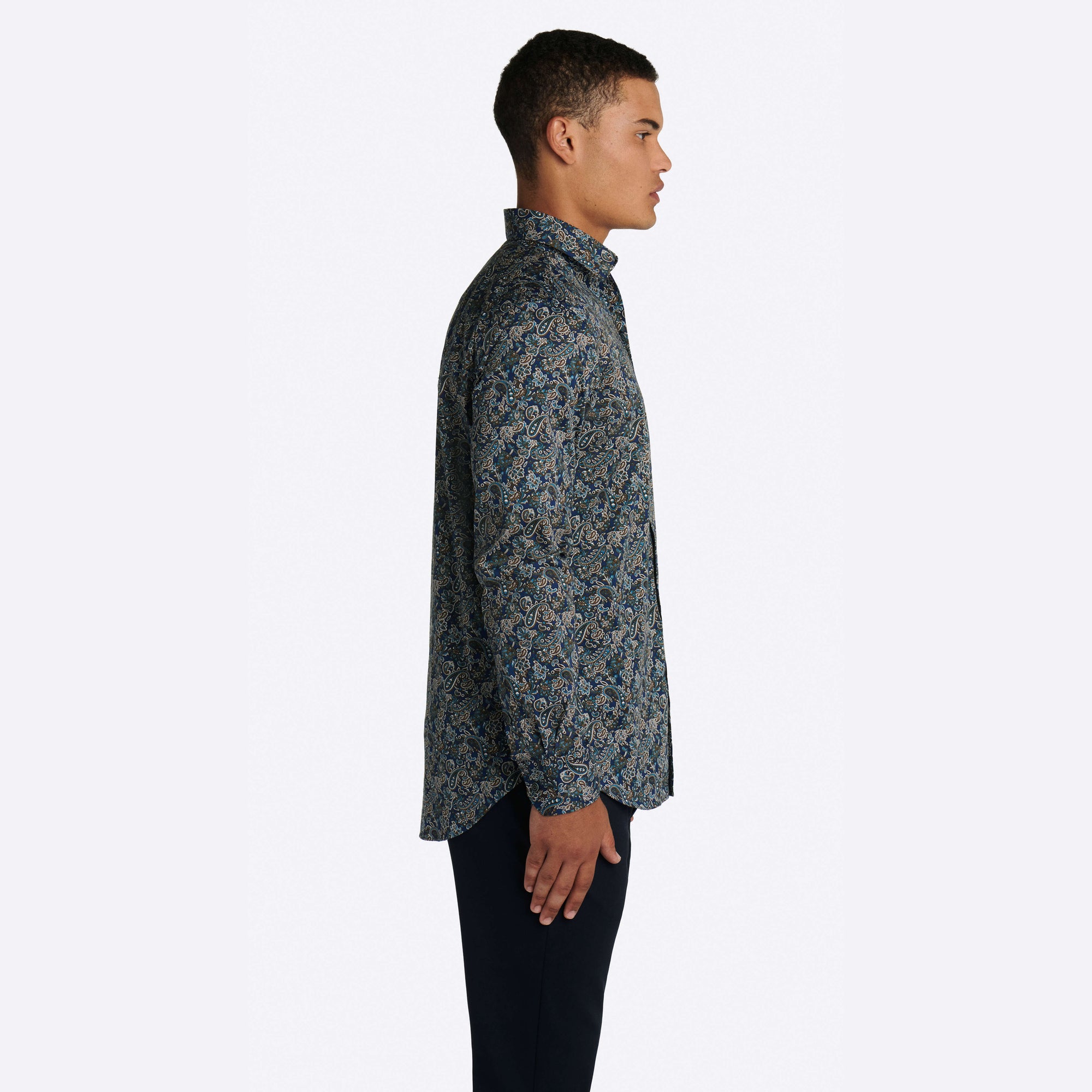 Paisley Print COMFORT STRETCH Cotton Shirt